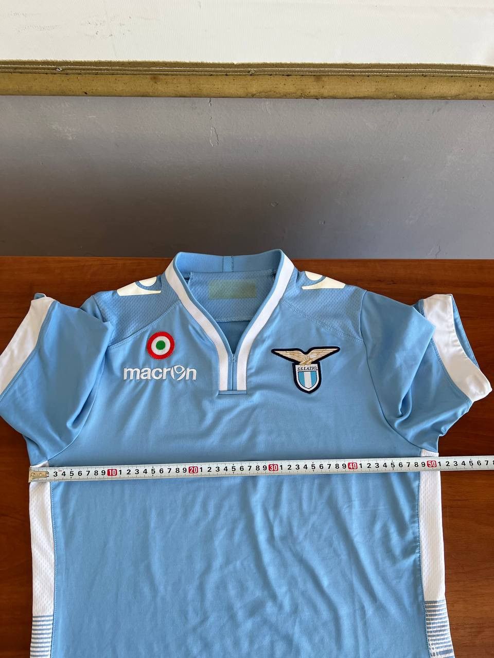 Macron 2013/14 SS LAZIO HOME SOCCER JERSEY FOOTBALL SHIRT SIZE M Size US M / EU 48-50 / 2 - 16 Thumbnail