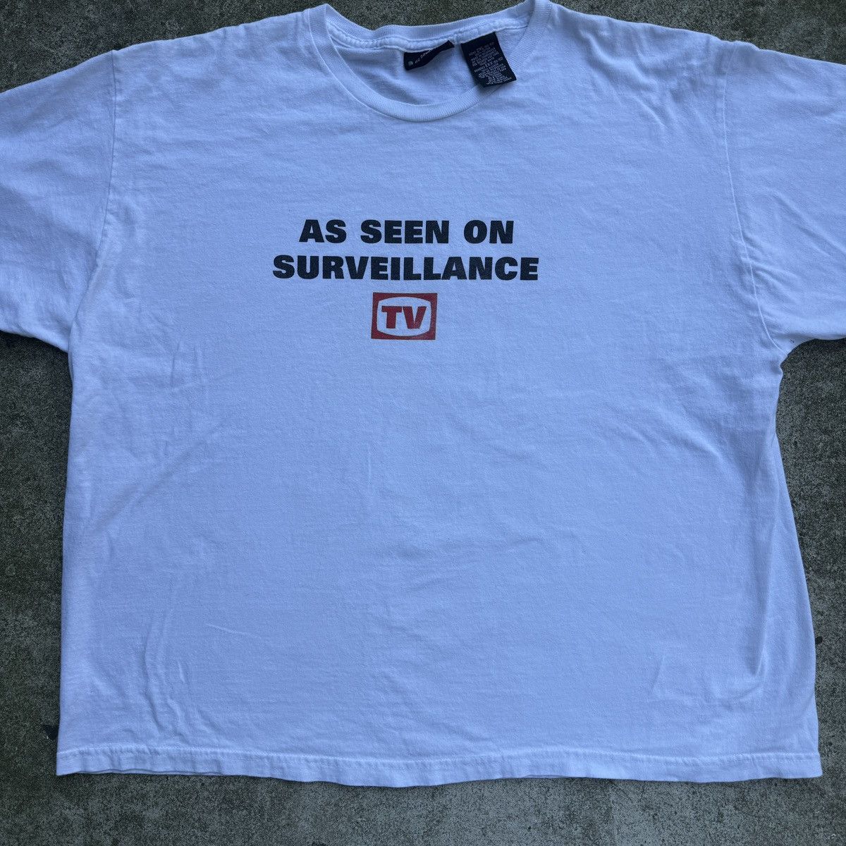 Vintage Vintage As Seen On TV Surveillance Tee Thrashed ERD Grunge Size US XXL / EU 58 / 5 - 5 Thumbnail
