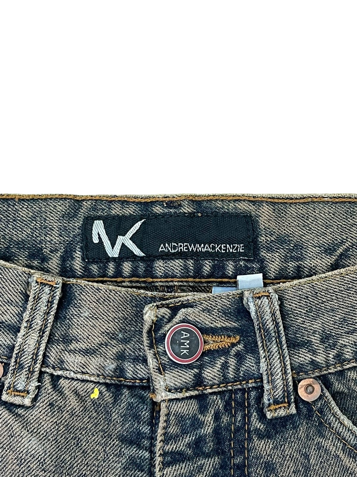Andrew Mackenzie Flare Jeans Andrew Mckenzie Faded Distress Mud Wash 8🟦2 Size US 30 / EU 46 - 17 Thumbnail