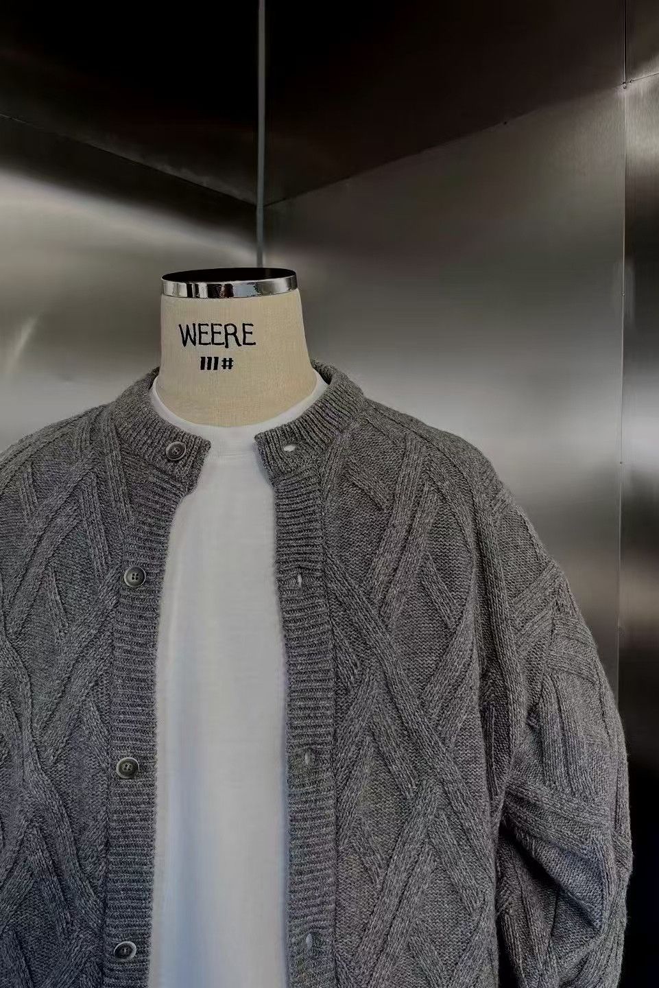 Vintage Streetwear loose-fitting casual cardigan sweater Size US M / EU 48-50 / 2 - 2 Thumbnail