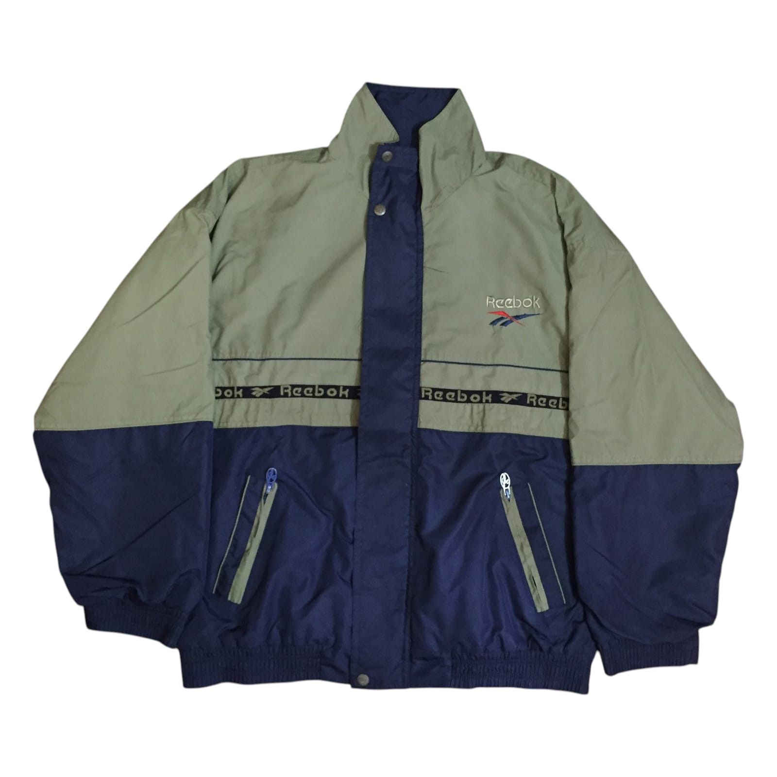 Reebok Vintage 80s Reebok Jacket Talon Zipper Size US M / EU 48-50 / 2 - 1 Thumbnail