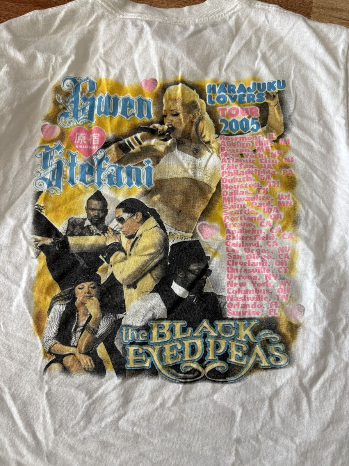 Band Tees Vintage Gwen Stefani & Black Eyed Peas Harajuku Lovers Tour Size US M / EU 48-50 / 2 - 3 Thumbnail