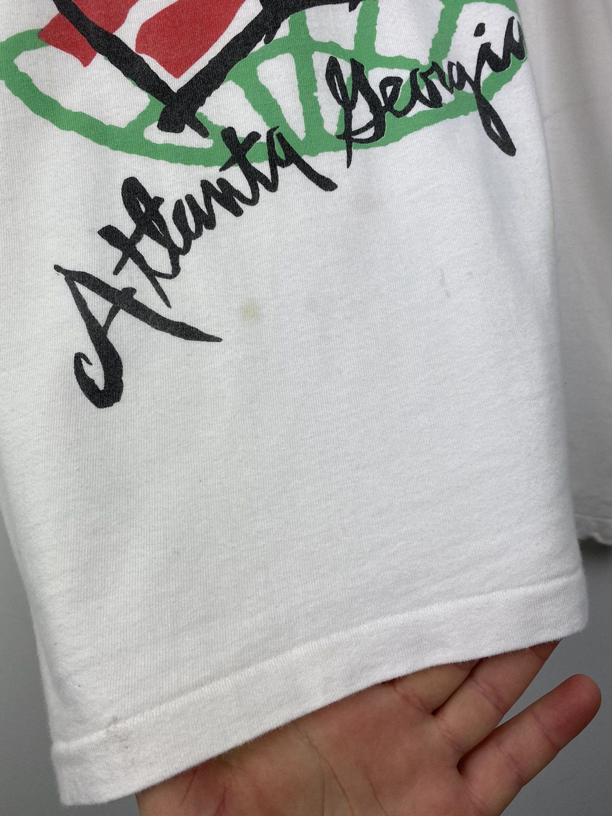 USA Olympics Vintage Atlanta 1996 Olympic Games Y2K T Shirt Tee Champion Size US L / EU 52-54 / 3 - 5 Thumbnail