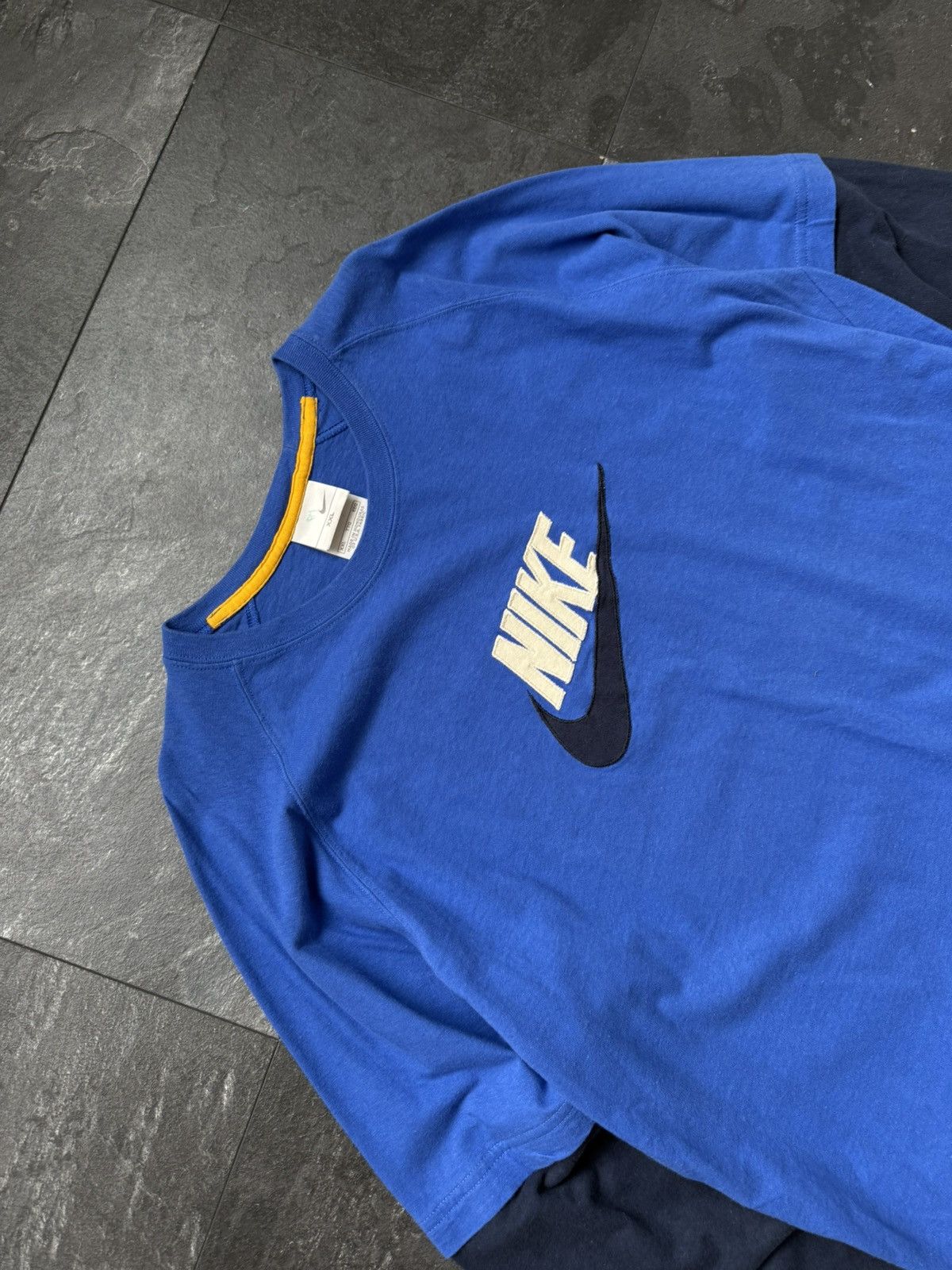 Nike × Streetwear × Vintage Vintage Nike big logo rare long sleeve Size US XXL / EU 58 / 5 - 2 Thumbnail