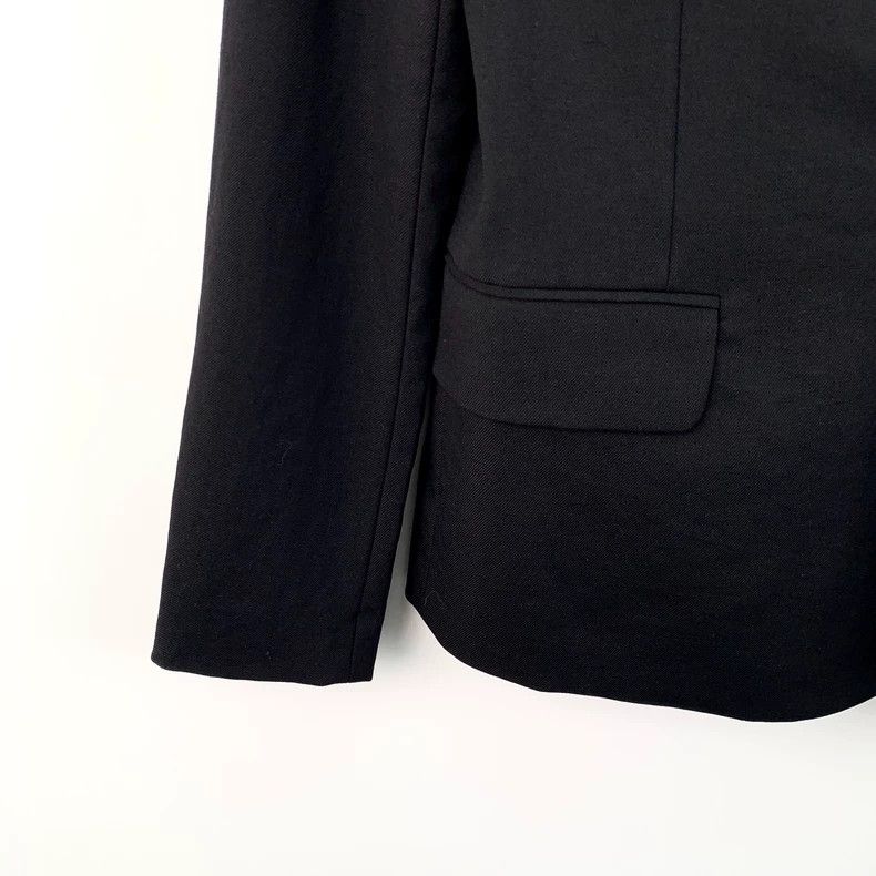 Saint Laurent Paris Saint Laurent Black diamond-encrusted wool V-neck long-slee Size XS / US 0-2 / IT 36-38 - 4 Thumbnail