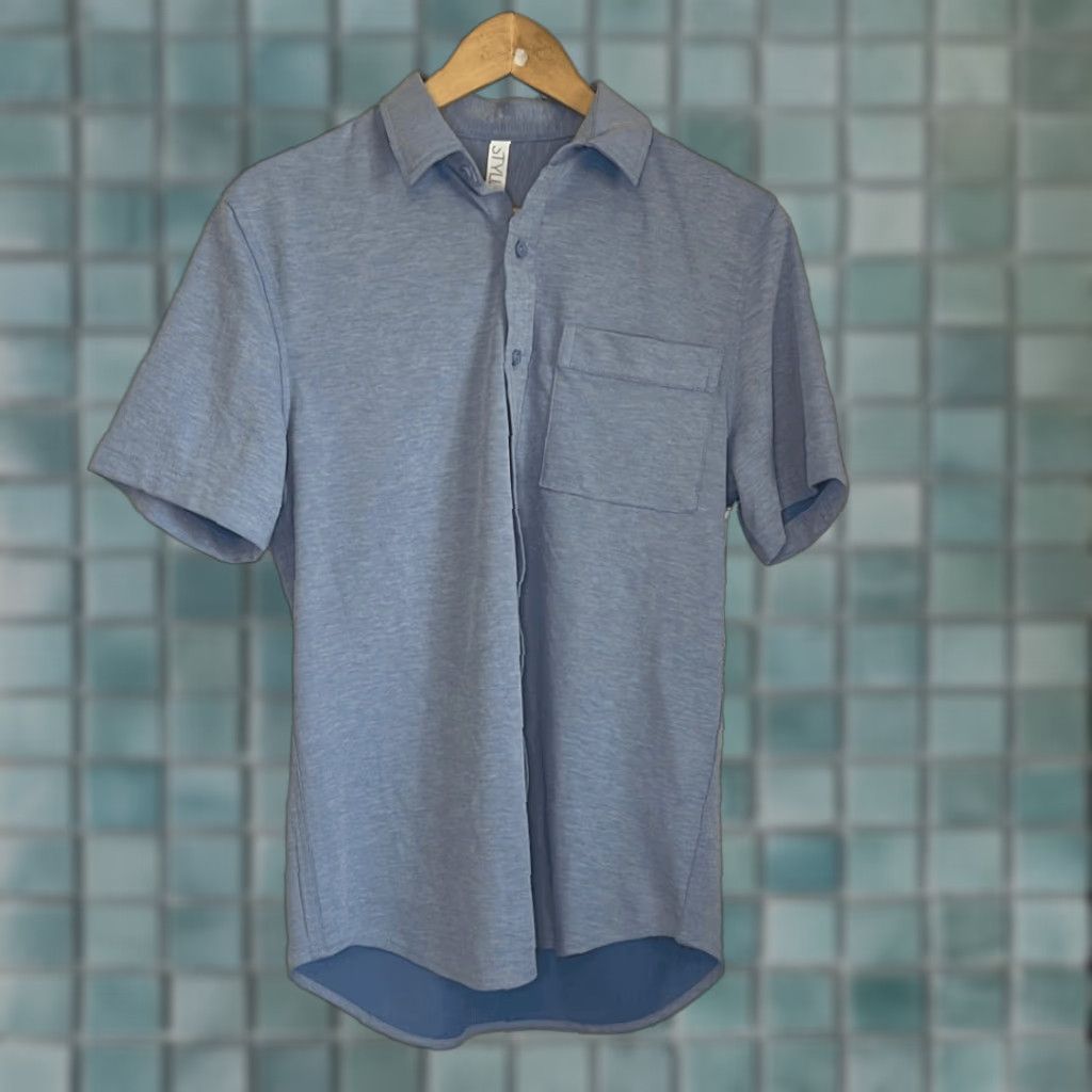 Vintage VINTAGE Stylus Men’s Short Sleeve Button-Up Shirt S BLUE NEW Size US S / EU 44-46 / 1 - 1 Thumbnail