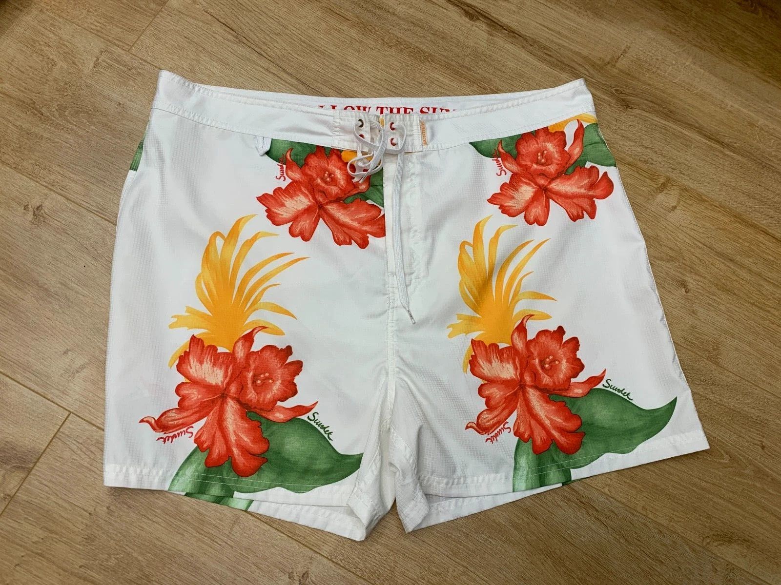 Sundek Sundek 42 Floral Beach Board Shorts Swim Trunks Size 42 2XL Size US 42 / EU 58 - 1 Thumbnail