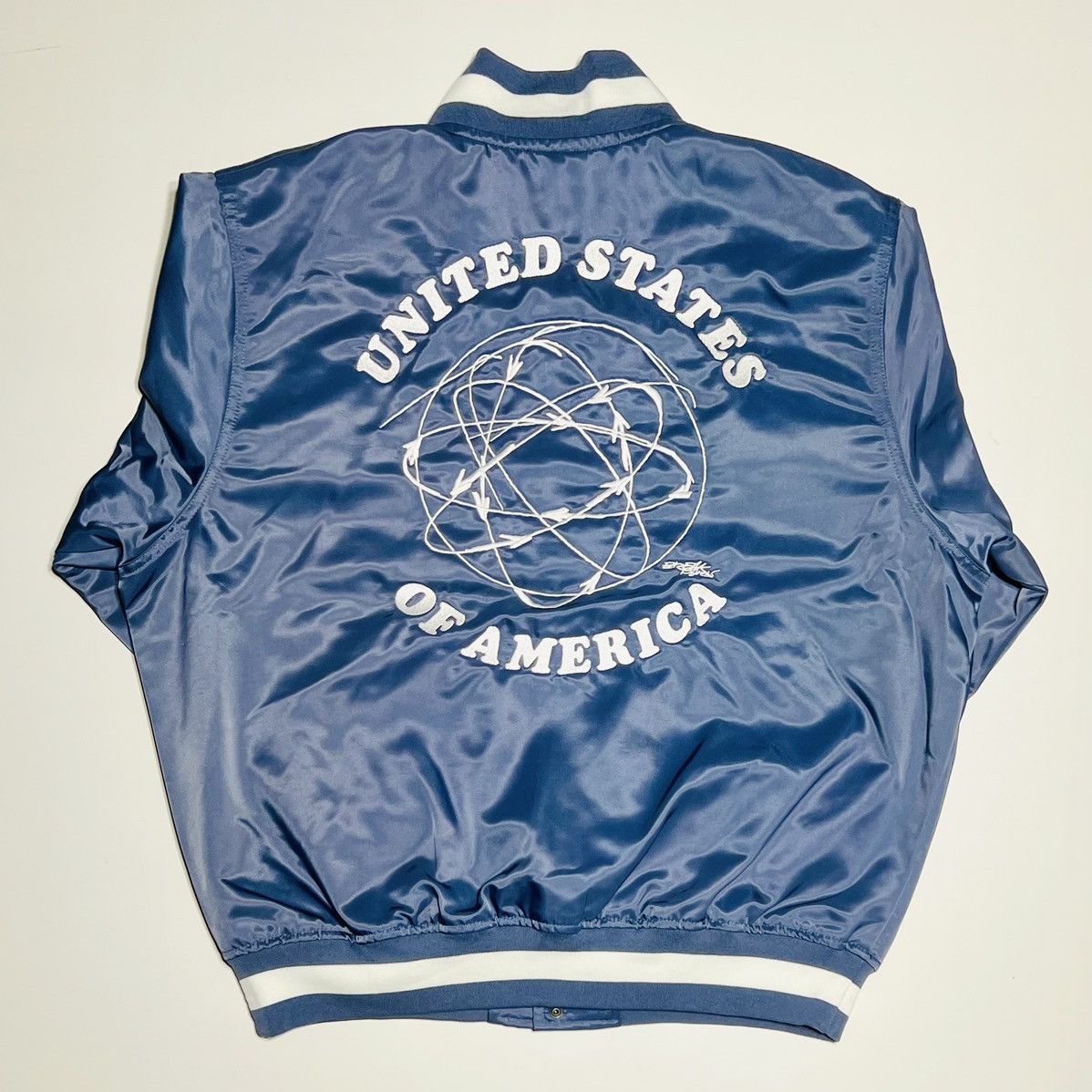 Nike Nike USA Dugout Breaking Satin Jacket Blue / Navy FN9460-491 Size US L / EU 52-54 / 3 - 9 Thumbnail