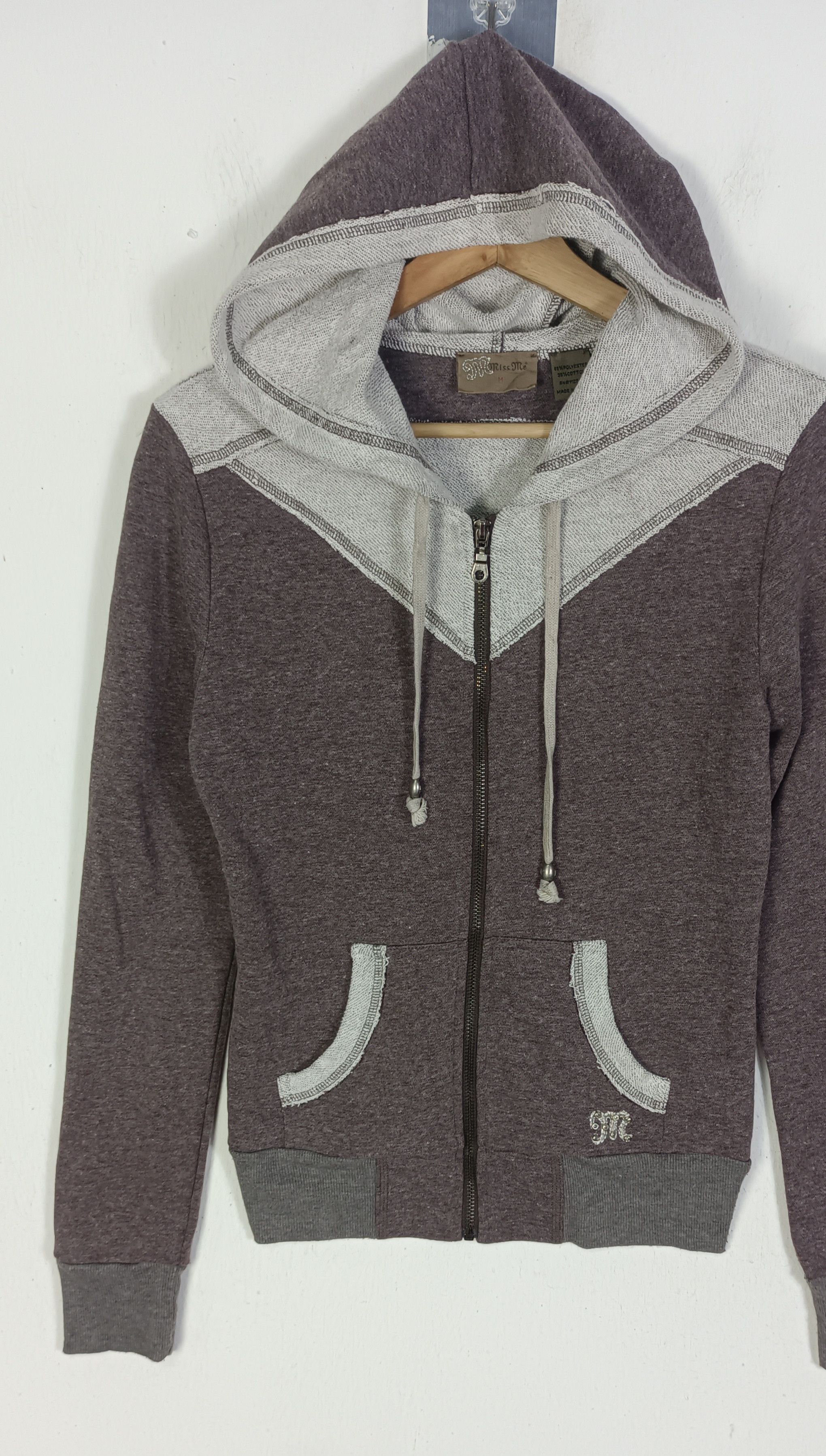 If Six Was Nine × Japanese Brand × Miss Me Miss Me Cross Embroidery Logo Zip Up Hoodie Size S / US 4 / IT 40 - 4 Thumbnail