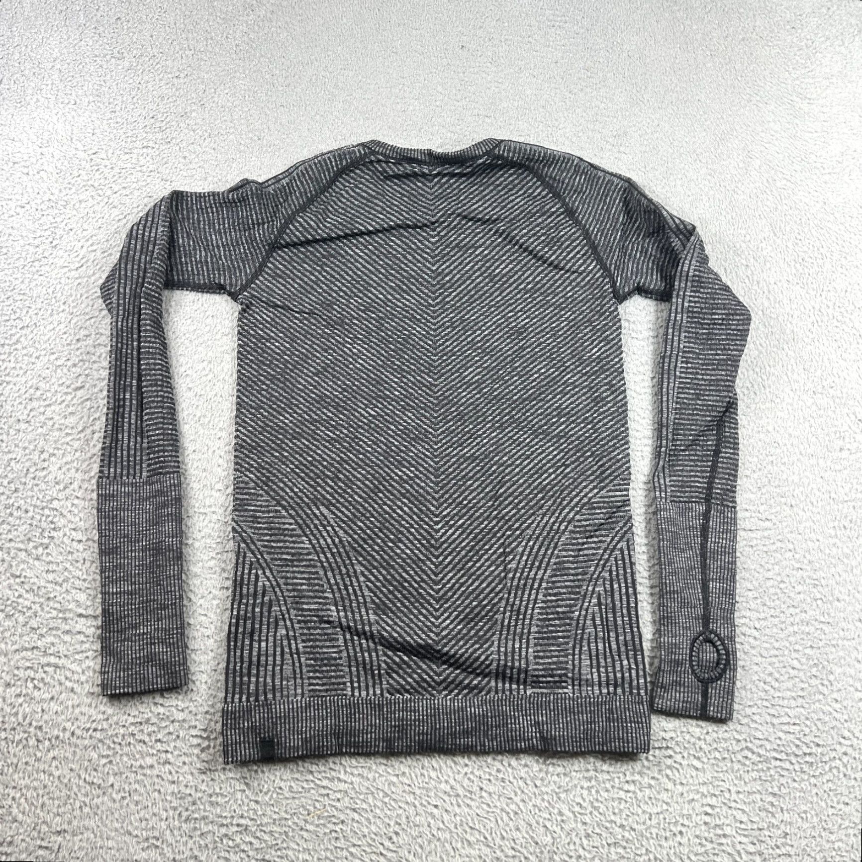 Lululemon Lululemon Womens Top Rest Less Black Pullover Crew Neck Athletic 6 - Activewear Shirt Style Size M / US 6-8 / IT 42-44 - 5 Thumbnail