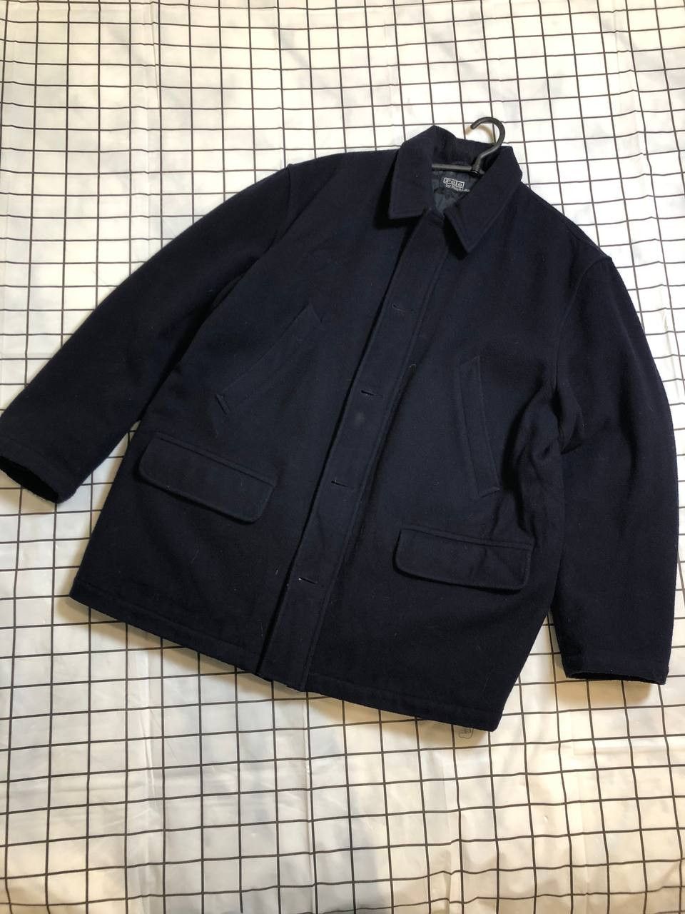 Polo Ralph Lauren Polo Ralph Lauren Wool Navy Peacoat Field Jacket Coat Size US L / EU 52-54 / 3 - 1 Thumbnail