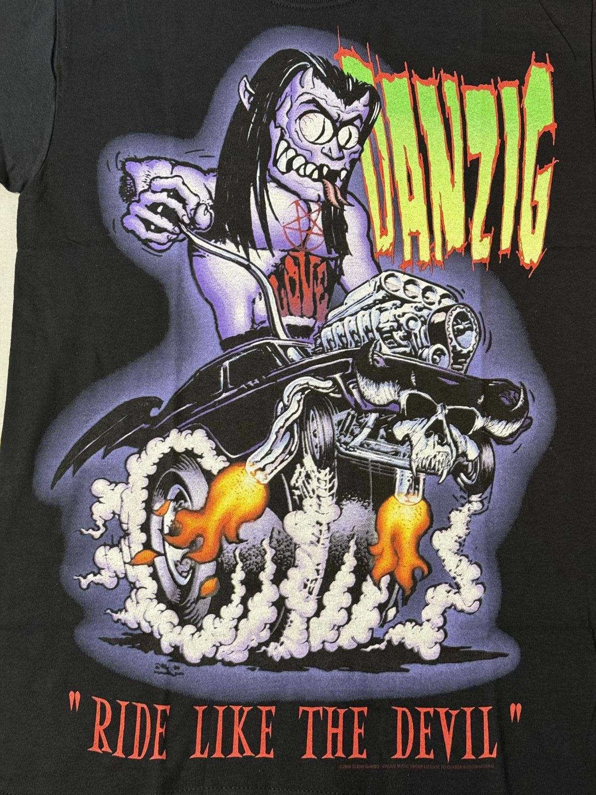 Designer Danzig Tour Dates T-shirt - Ride Like the Devil Tee - S Size US S / EU 44-46 / 1 - 3 Thumbnail