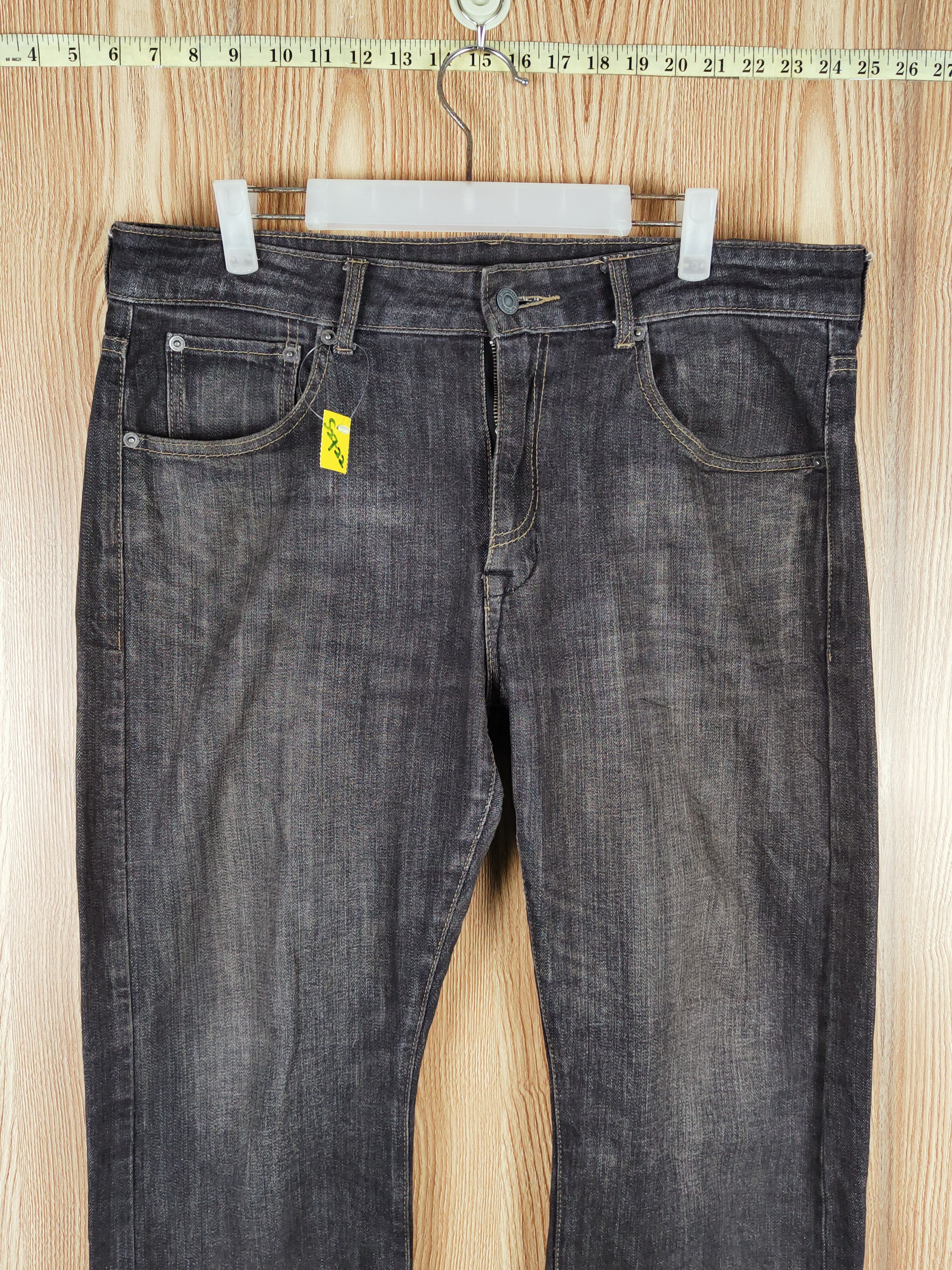 Japanese Brand Japanese Brand Black Faded Distressed Ripped Jeans #S2722 Size US 35 - 2 Thumbnail