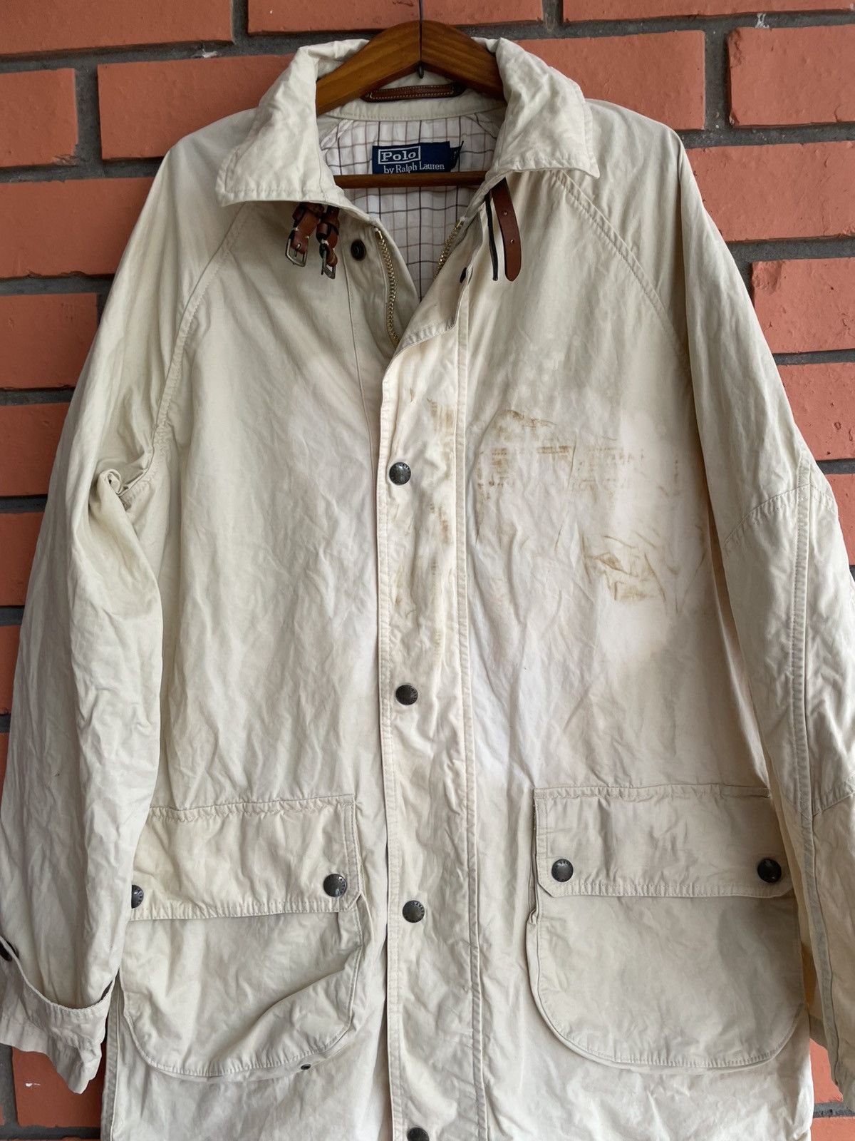 Polo Ralph Lauren × Ralph Lauren Vintage Polo Ralph Lauren Cotton Coat Jacket Trench Hunting Size US M / EU 48-50 / 2 - 3 Thumbnail