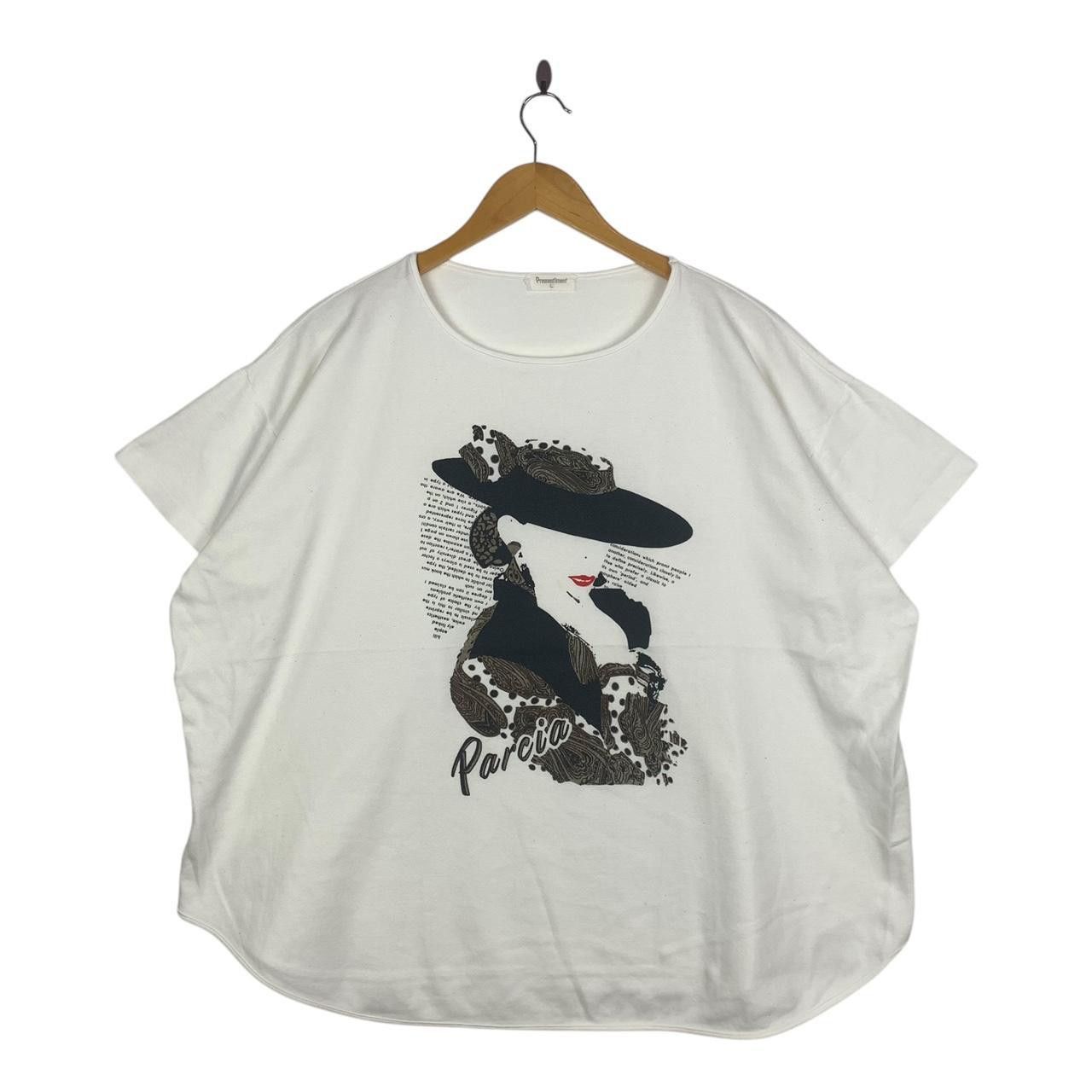 Vintage Vintage PRESSENTIMENT PARCIA PARIS Tee Shirt Size US L / EU 52-54 / 3 - 1 Thumbnail