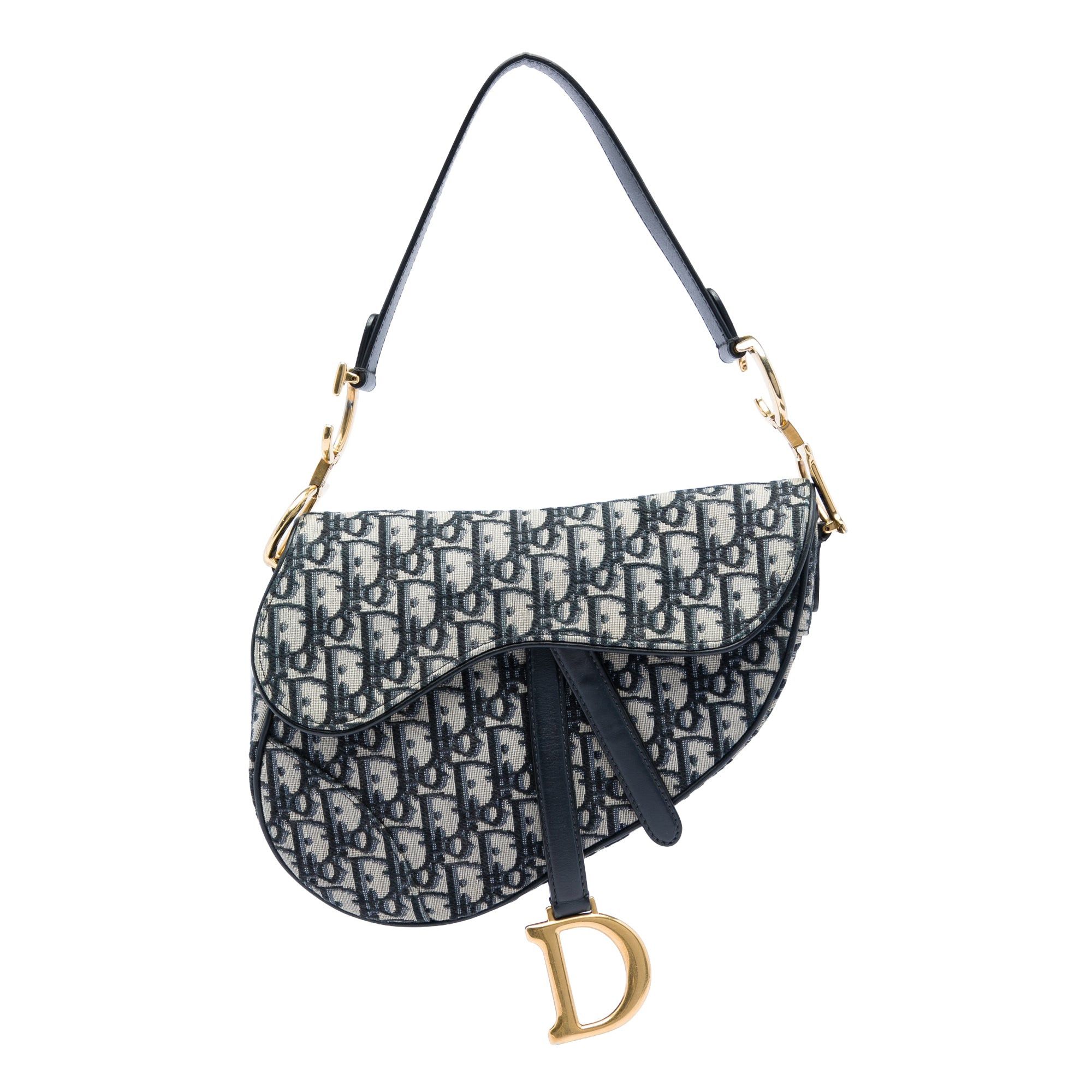 Dior Oblique Canvas Saddle Bag Size ONE SIZE - 1 Thumbnail