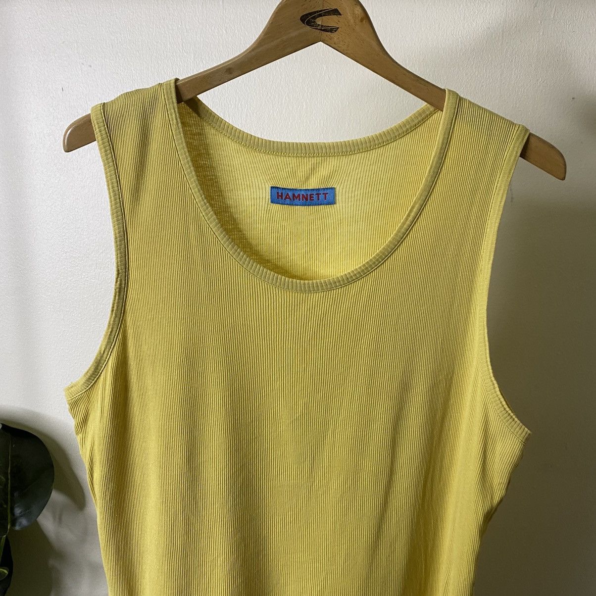 Katharine Hamnett London Hamnett Yellow Blank Tank Top Size US M / EU 48-50 / 2 - 2 Thumbnail