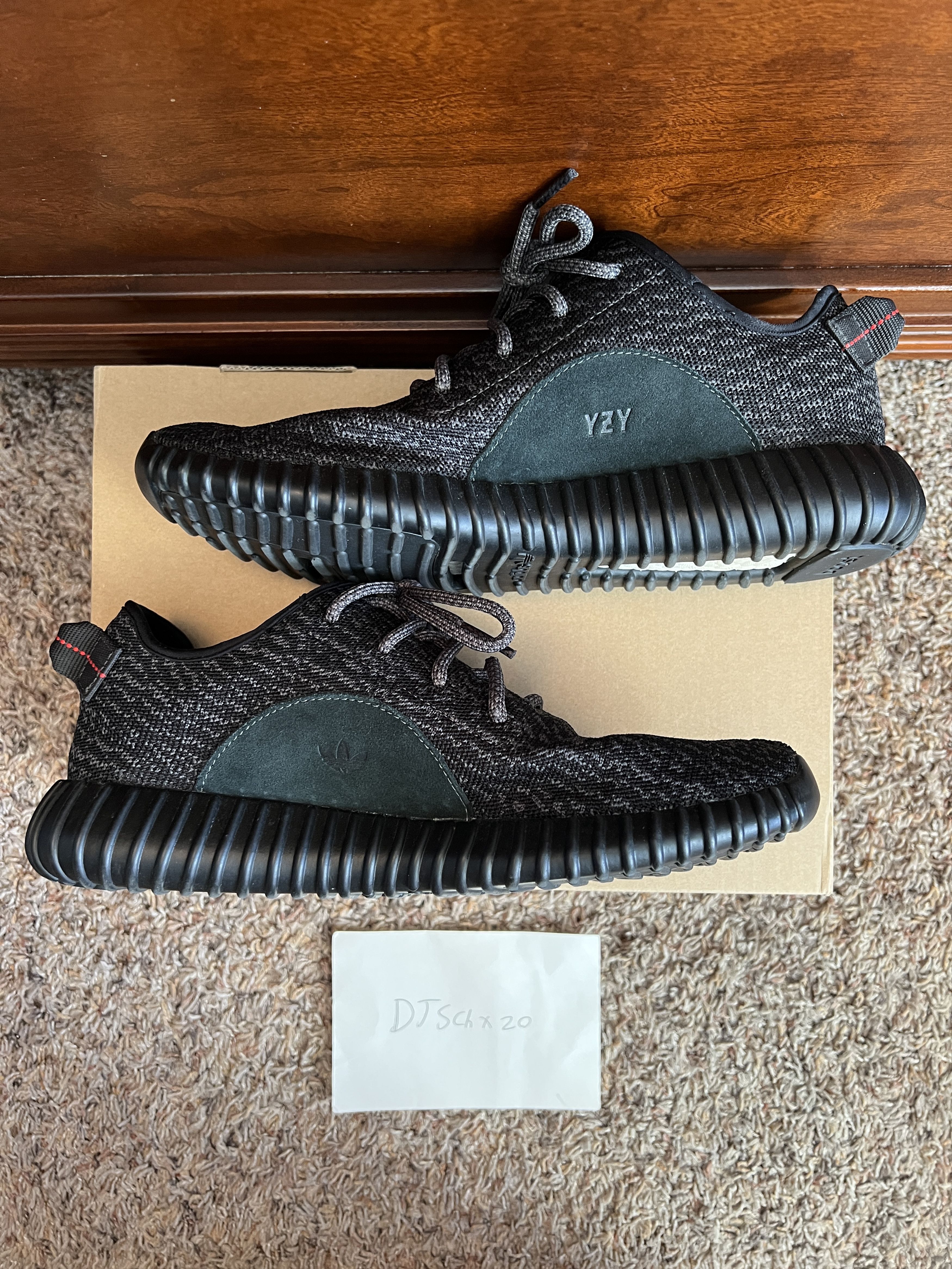 Adidas × Yeezy Yeezy Boost 350 v1 "Pirate Black" (2016) (Second Release) Size US 10 / EU 43 - 3 Thumbnail