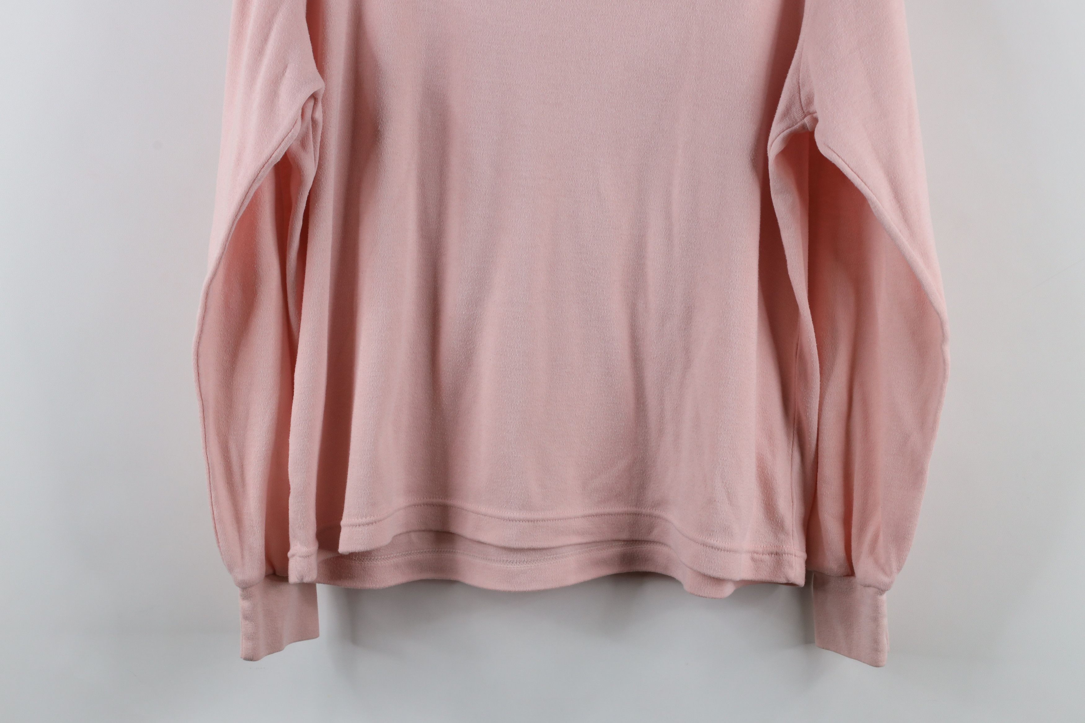 Vintage Vintage 90s Streetwear Long Sleeve Turtleneck T-Shirt Pink Size L / US 10 / IT 46 - 7 Thumbnail