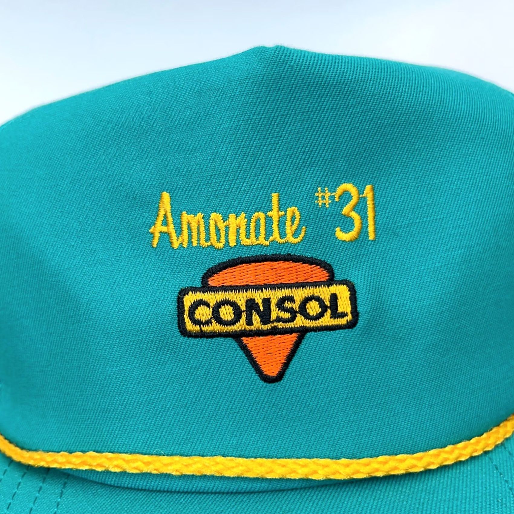 Coal VINTAGE Consol Trucker Hat Cap Snapback USA Coal Mining 80s 90s Rope Amonate L15 Teal Men Size ONE SIZE - 4 Thumbnail