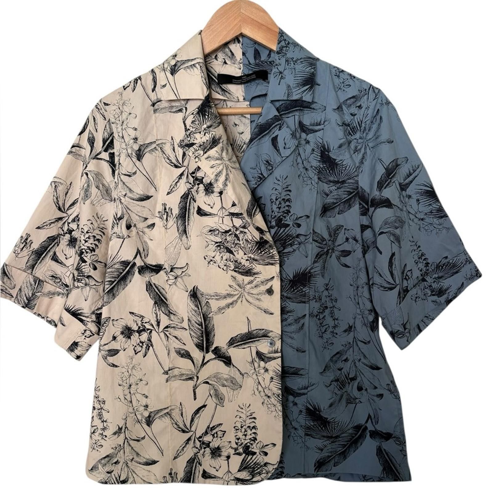 rokh ROKH Paris Deconstructed Split Floral Print Butto Shirt Size S / US 4 / IT 40 - 3 Thumbnail