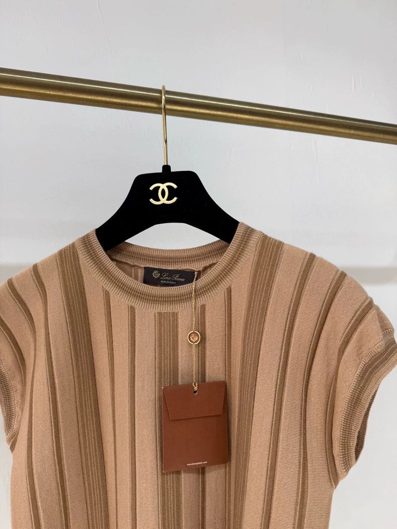 Loro Piana LORO PIANA Striped silk cashmere top Size M / US 6-8 / IT 42-44 - 2 Thumbnail