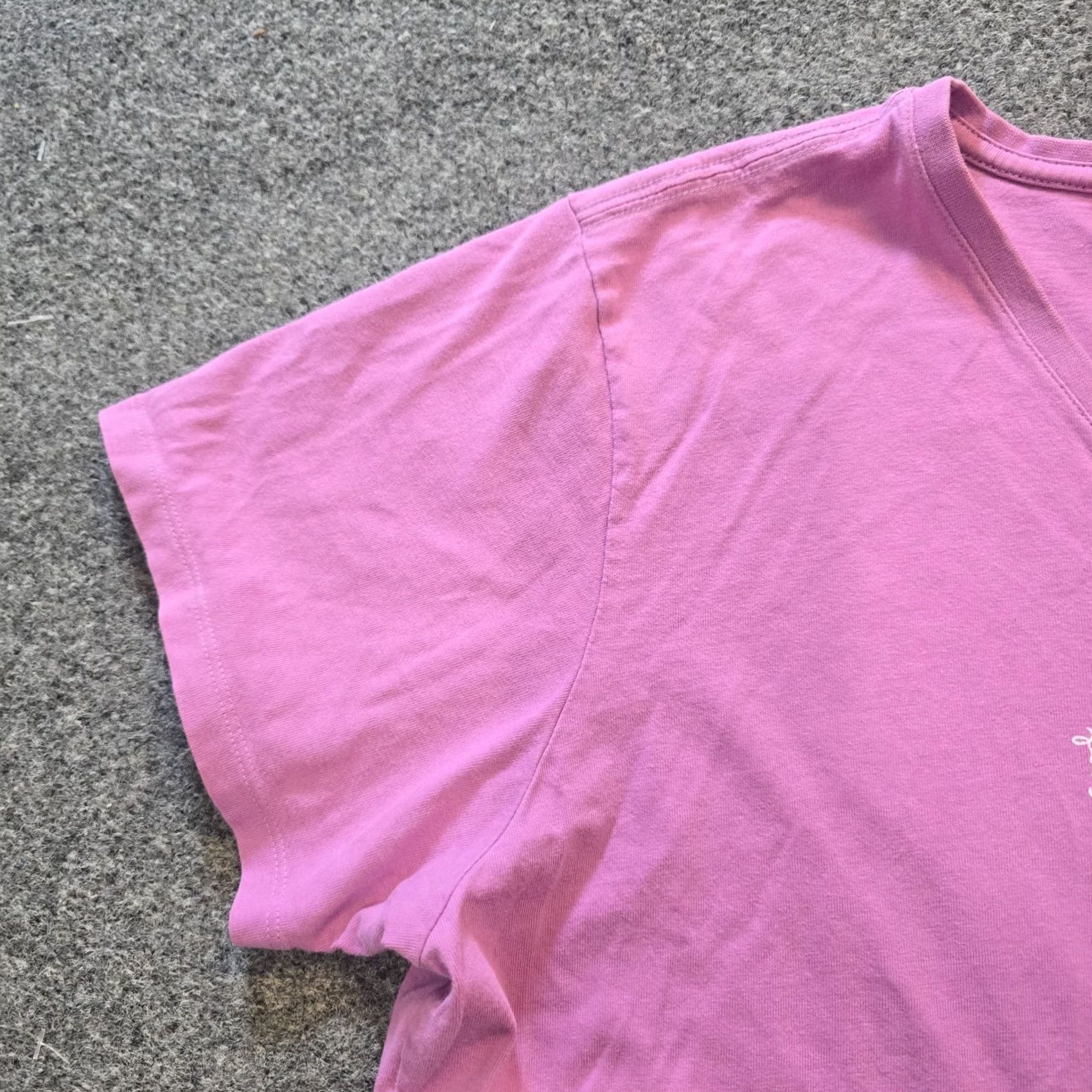 Life is Good Life is Good T-Shirt Womens XXL Pink V-Neck Short Sleeve Casual Tee 100% Cotton Lightweight Size XXL / US 16-18 / IT 52-54 - 3 Thumbnail