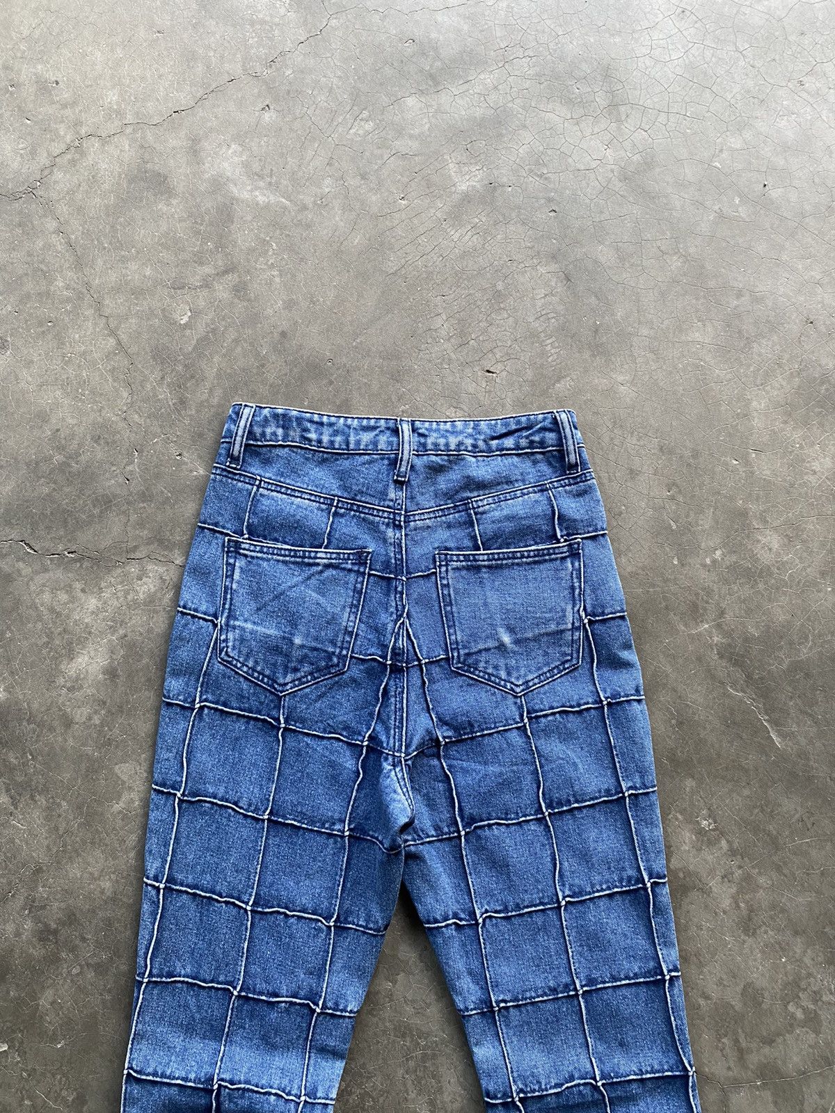 If Six Was Nine Patchwork Flared Denim Pant Hysteric Style Size 26" / US 2 / IT 38 - 6 Thumbnail