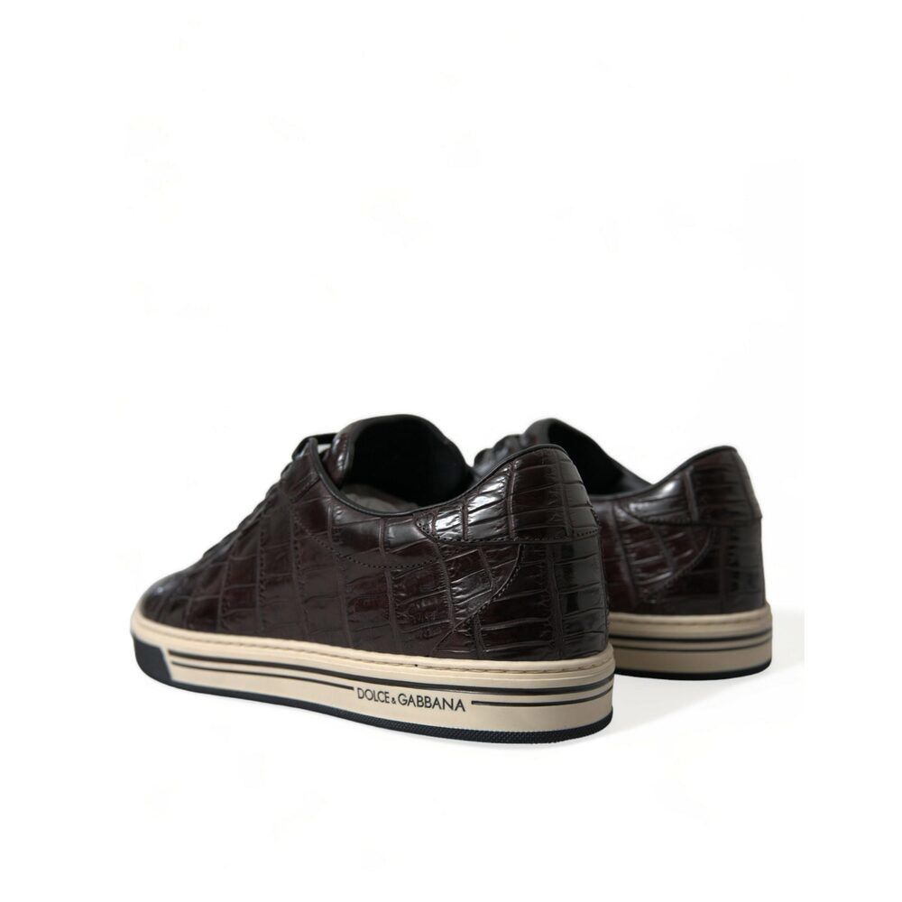 Dolce & Gabbana Dolce & Gabbana Elegant Exotic Leather Low-Top Sneakers Size US 6 / EU 39 - 4 Thumbnail