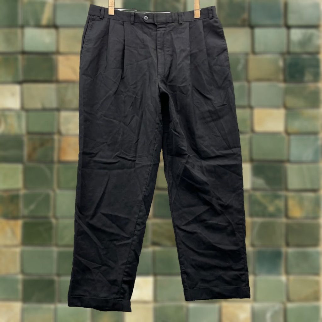 Ralph Lauren VINTAGE Ralph Lauren Dress Pants Men 35x29 Pleated Straight  Leg Black Adult Regular 35in Inseam 29in Corporate Office Career Business  Trousers Mens | Grailed
