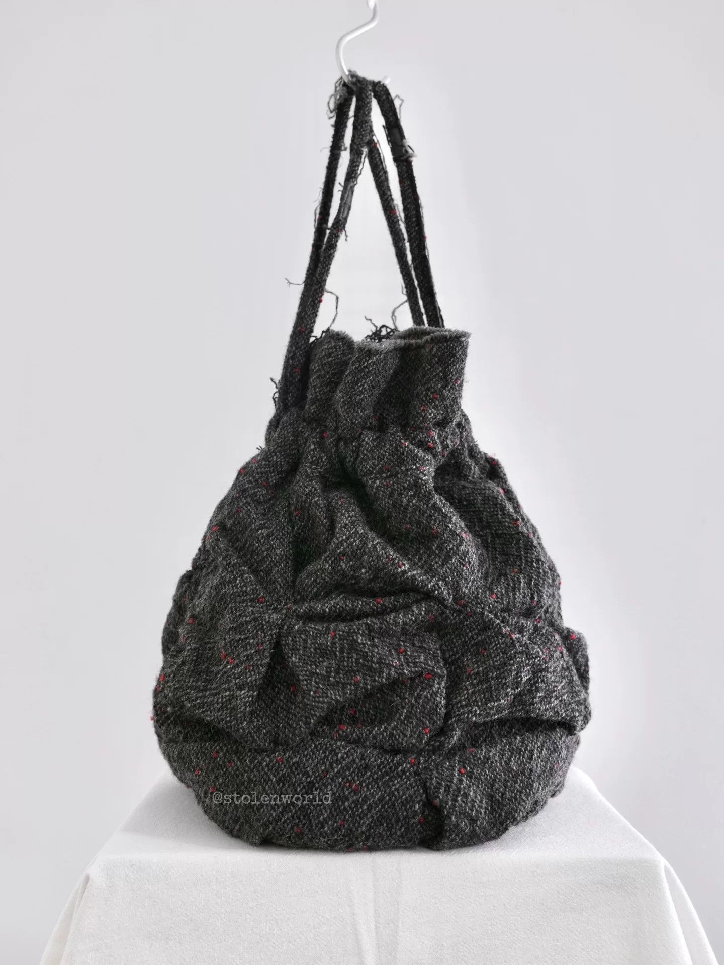 Junya Watanabe charming wool round bag with drawstring Size ONE SIZE - 1 Thumbnail
