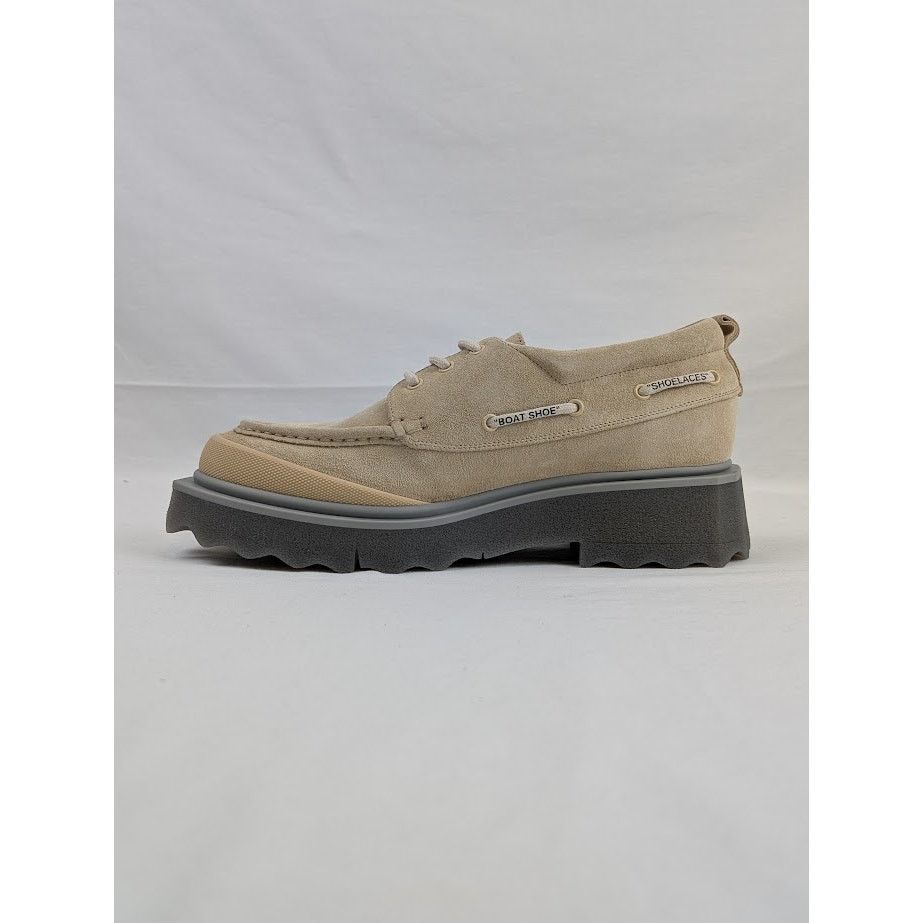 Off-White o1rshd1 Sponge Suede Boat Shoes in Beige Size US 11 / EU 44 - 1 Thumbnail