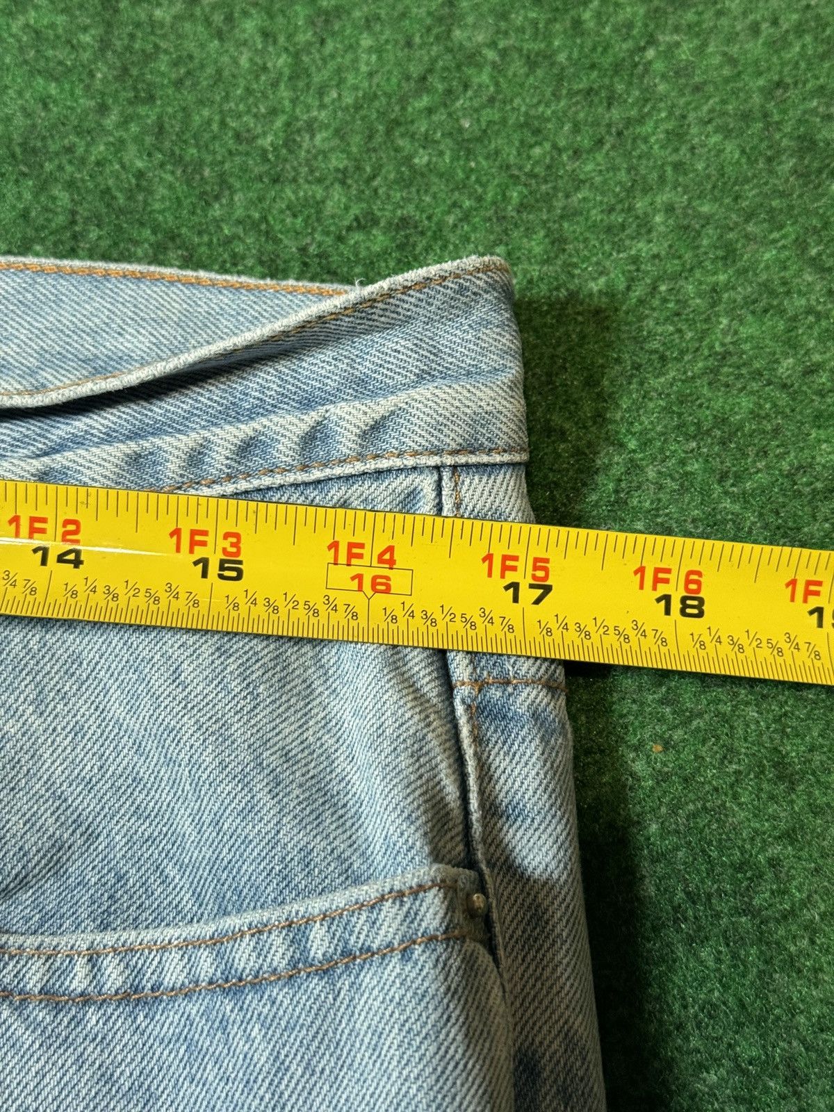 Guess × Vintage Y2k Guess Denim Light Wash Straight Leg Regular Fit Jeans Size US 34 / EU 50 - 7 Thumbnail