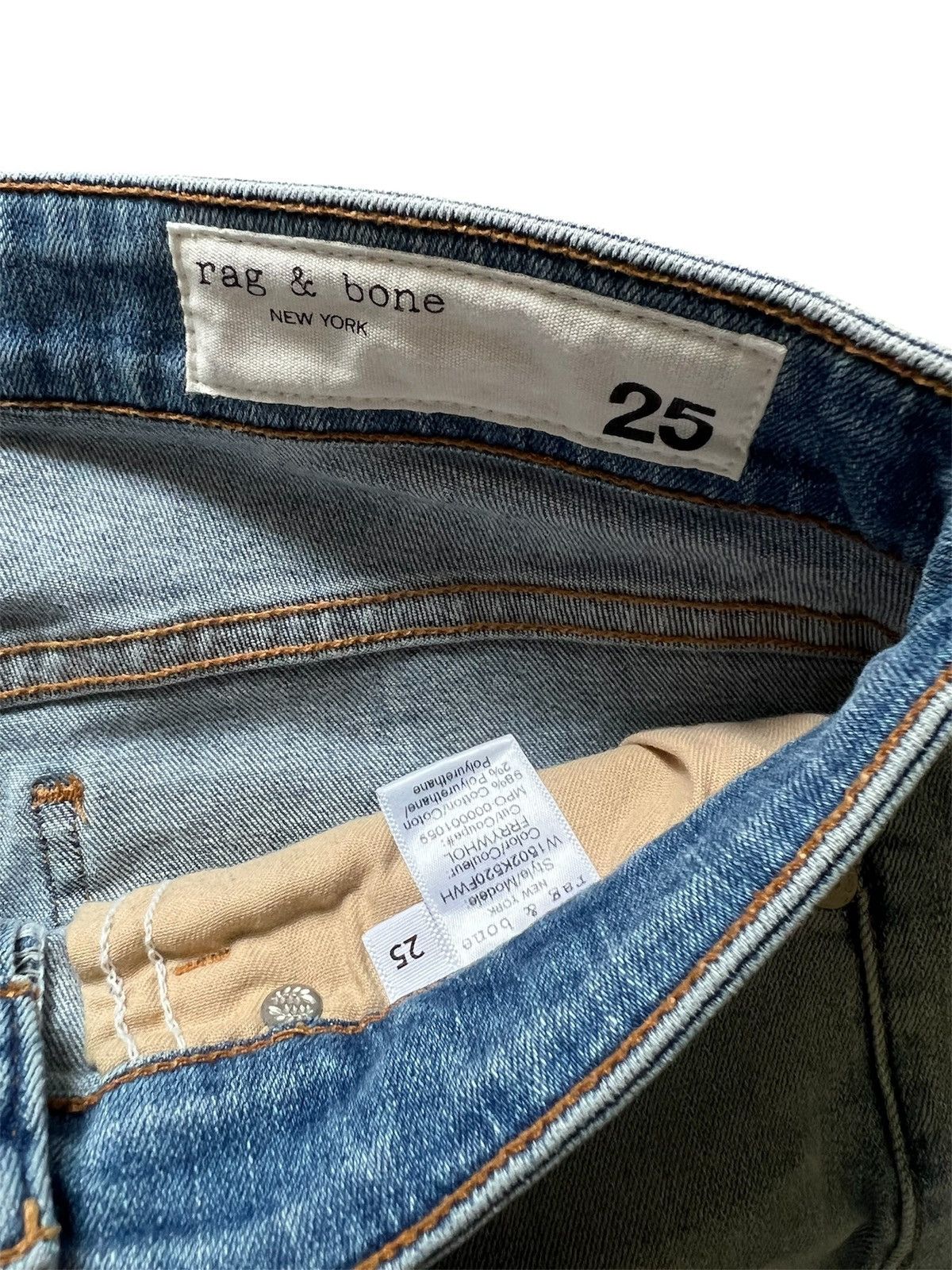 Rag & Bone Rag & Bone Cate Distressed Mid-rise Skinny Jeans | 25 NWT Size 25" / US 0 / IT 36 - 3 Thumbnail