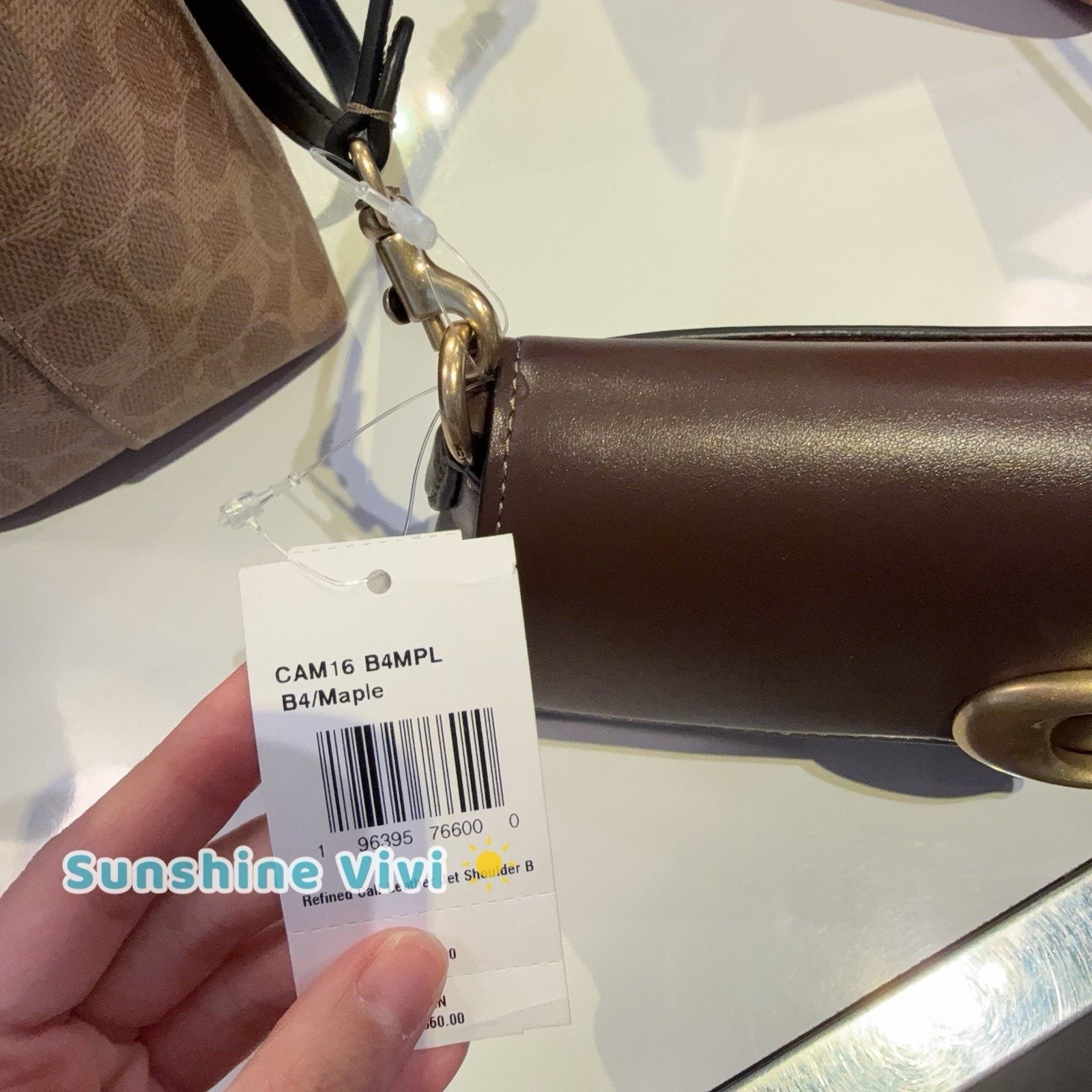 Coach NWT COACH CAM16 Jet Shoulder Bag Refined Calf Leather Maple Size ONE SIZE - 2 Thumbnail