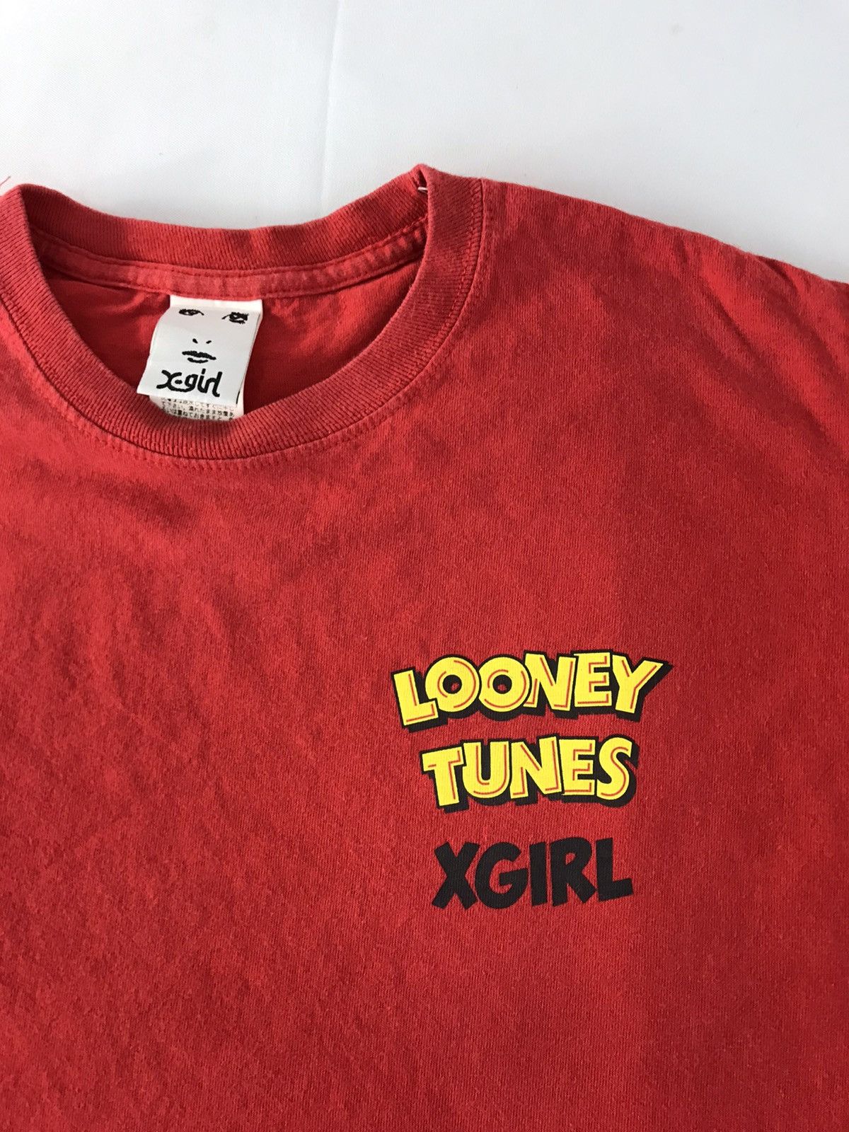 Japanese Brand X-Girl X Looney Tunes Tweety Spell Out Side Tape Sleeve Tee Size US M / EU 48-50 / 2 - 4 Thumbnail
