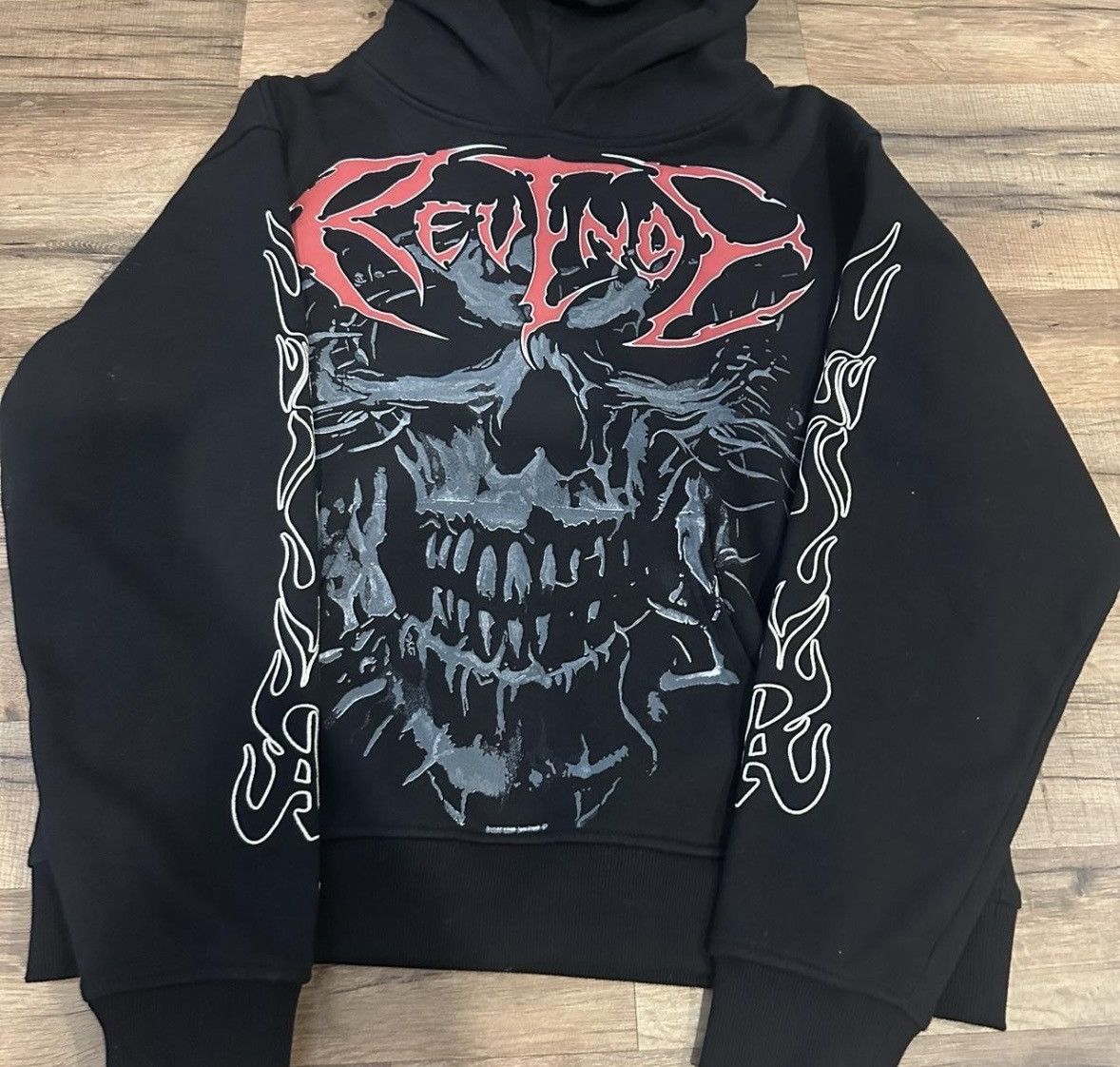REVENGE SKULL FLAME HOODIE