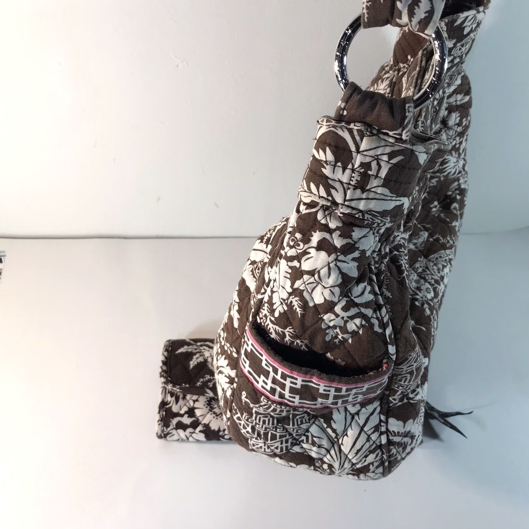 Vera Bradley Vera Bradley Medium Quilted Shoulder Bag with Matching Wallet Women Floral Cotton Casual Travel Workwear Size ONE SIZE - 4 Thumbnail