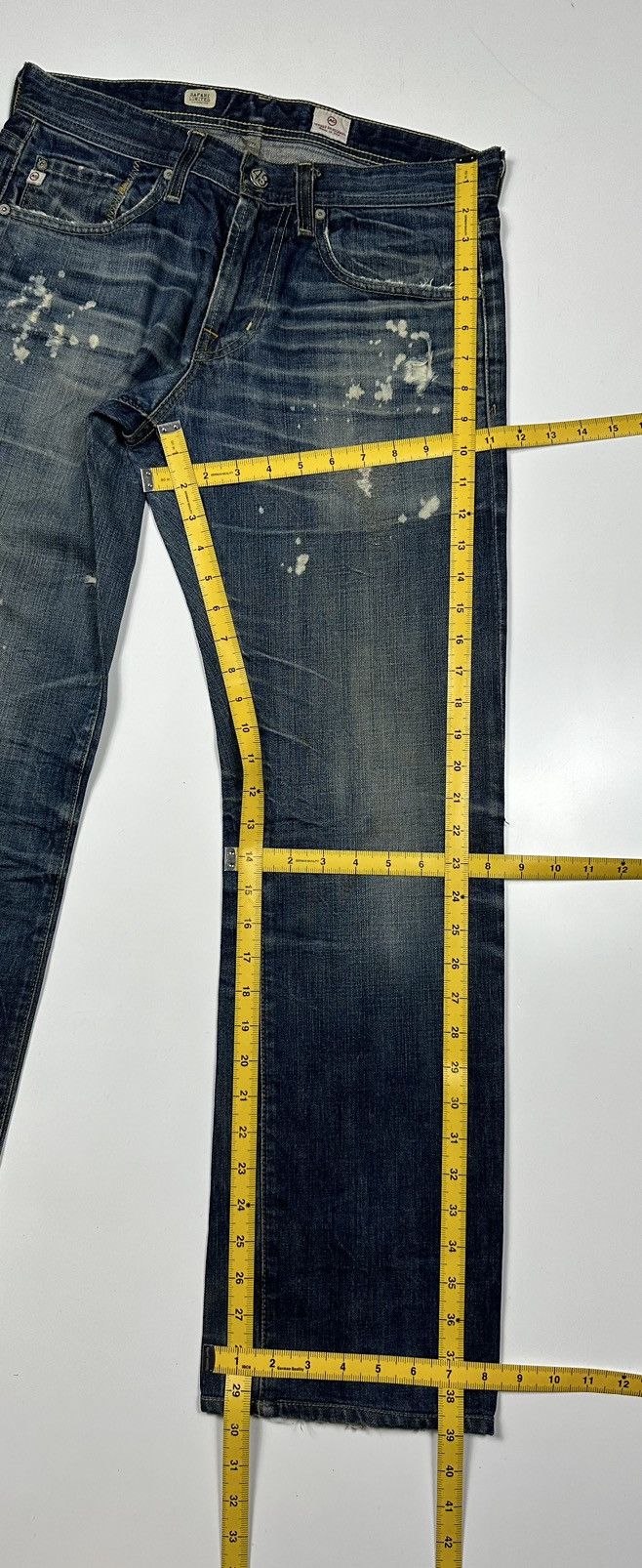 AG Adriano Goldschmied Adriano Goldschmied Safari Limited Tambourined Denim Jeans Size US 30 / EU 46 - 15 Thumbnail