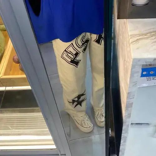 Wahts Streetwear Graffiti Stars Pattern Denim Trousers Size US 32 / EU 48 - 4 Thumbnail