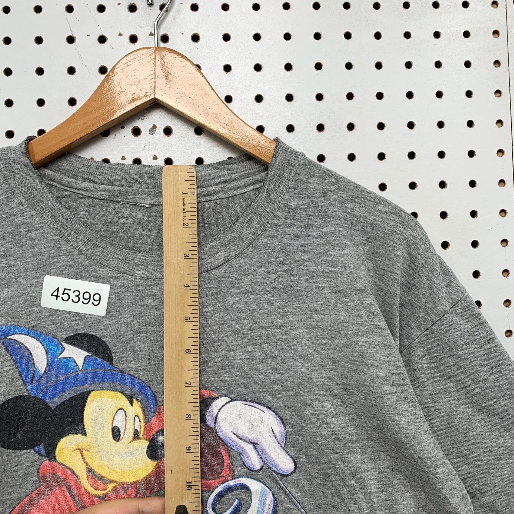 Disney VINTAGE Disney Mickey Mouse Shirt Mens M Gray 25th USA Graphic Print Cartoon Crew Neck Short Sleeve Cotton T-Shirt Men Size US M / EU 48-50 / 2 - 6 Thumbnail