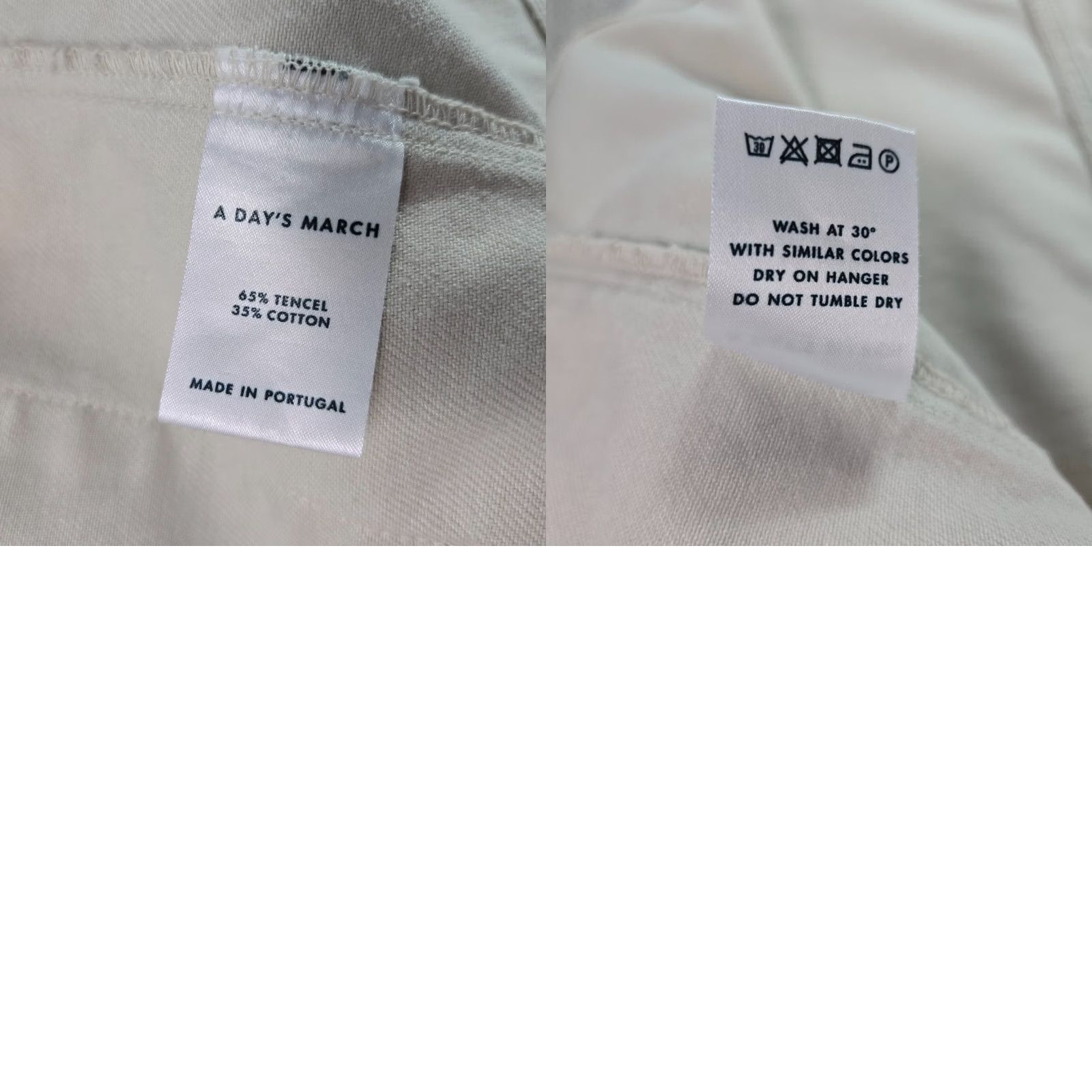 Carhartt A DAYS MARCH Mens Large Snap Front Chore Coat Tencel/Cotton Twill Ivory Jacket Size US L / EU 52-54 / 3 - 10 Thumbnail