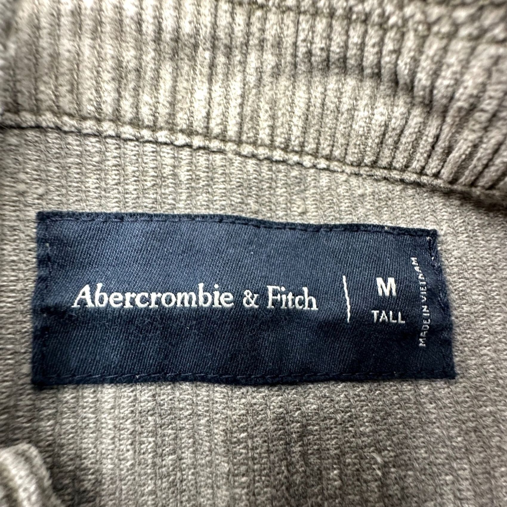 Abercrombie & Fitch Abercrombie & Fitch Corduroy Long Sleeve Button Up Shirt Mens MT Gray Size US M / EU 48-50 / 2 - 3 Thumbnail