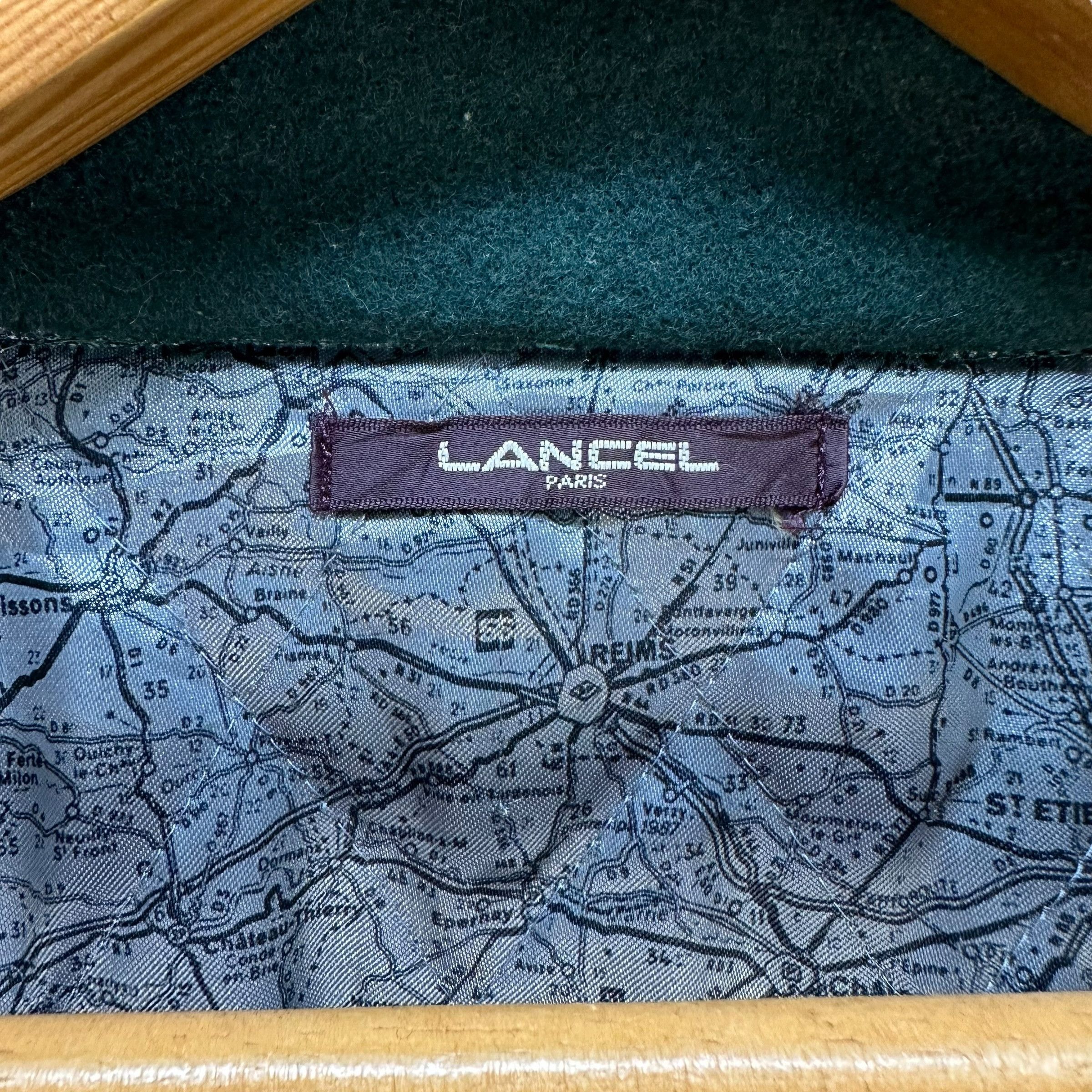 Lancel LANCEL Paris Embroidery Logo Green Wool Jacket #A46-1085 Size US M / EU 48-50 / 2 - 9 Thumbnail