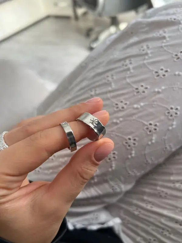 Other 2pcs Y2K Shiny Star Adjustable Ring Size ONE SIZE - 4 Thumbnail
