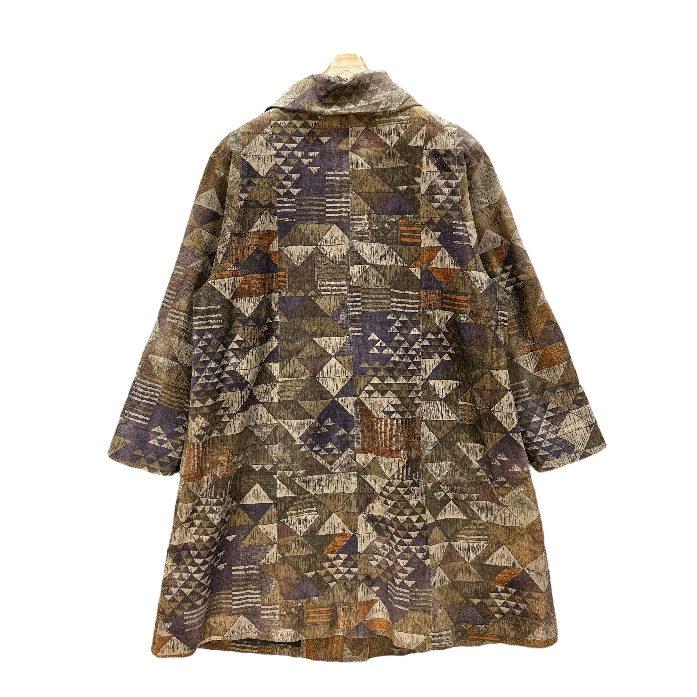 Japanese Brand Vintage PARTINA Tokyo Fur Artwork Design Overcoat #73-1441 Size M / US 6-8 / IT 42-44 - 11 Thumbnail