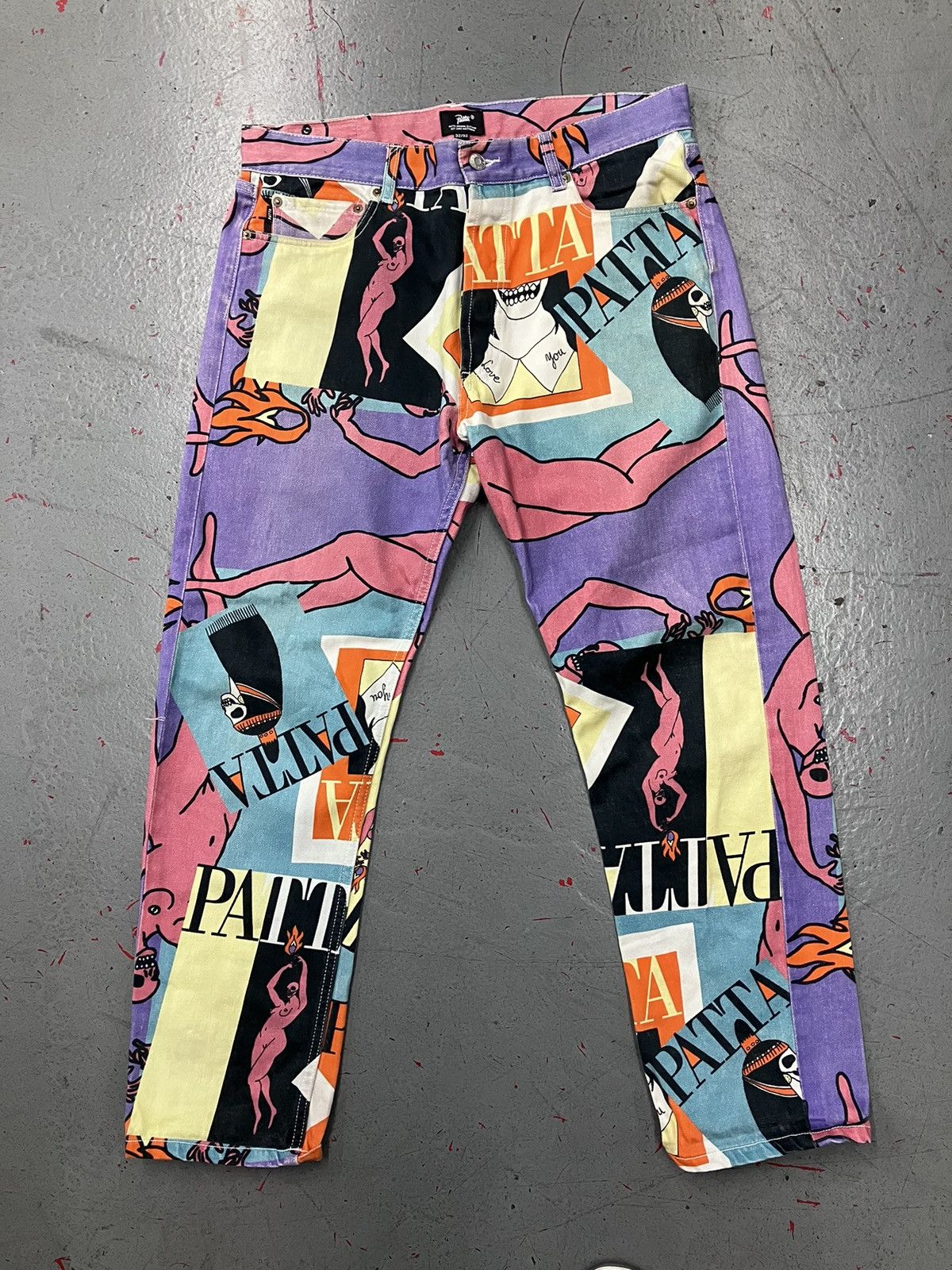 Patta Patta Magazine Denim Jacket & Pants Set Size Medium Size US M / EU 48-50 / 2 - 6 Thumbnail