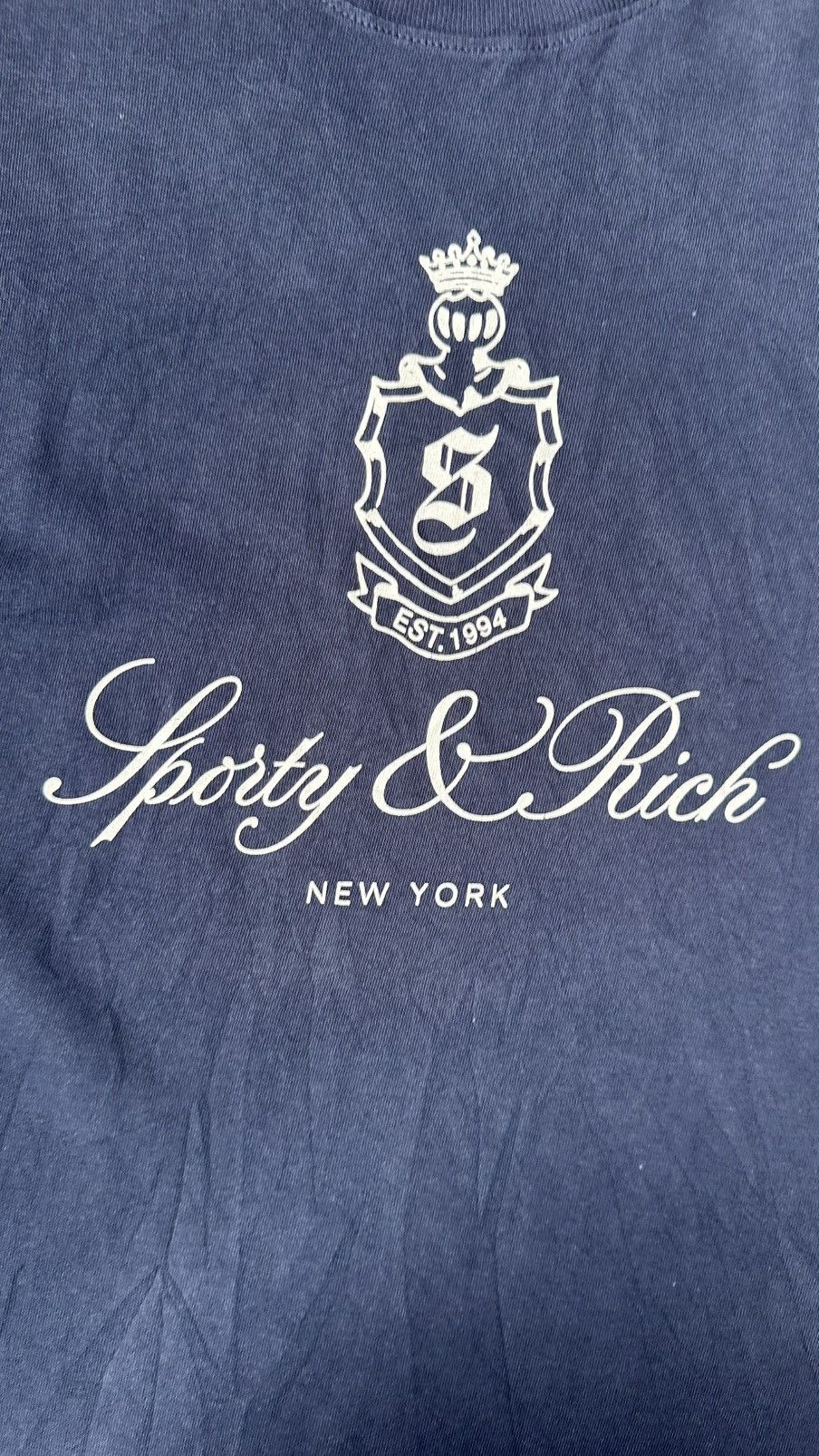 Sporty & Rich SPORTY & RICH NEW YORK TEE Size US L / EU 52-54 / 3 - 2 Thumbnail