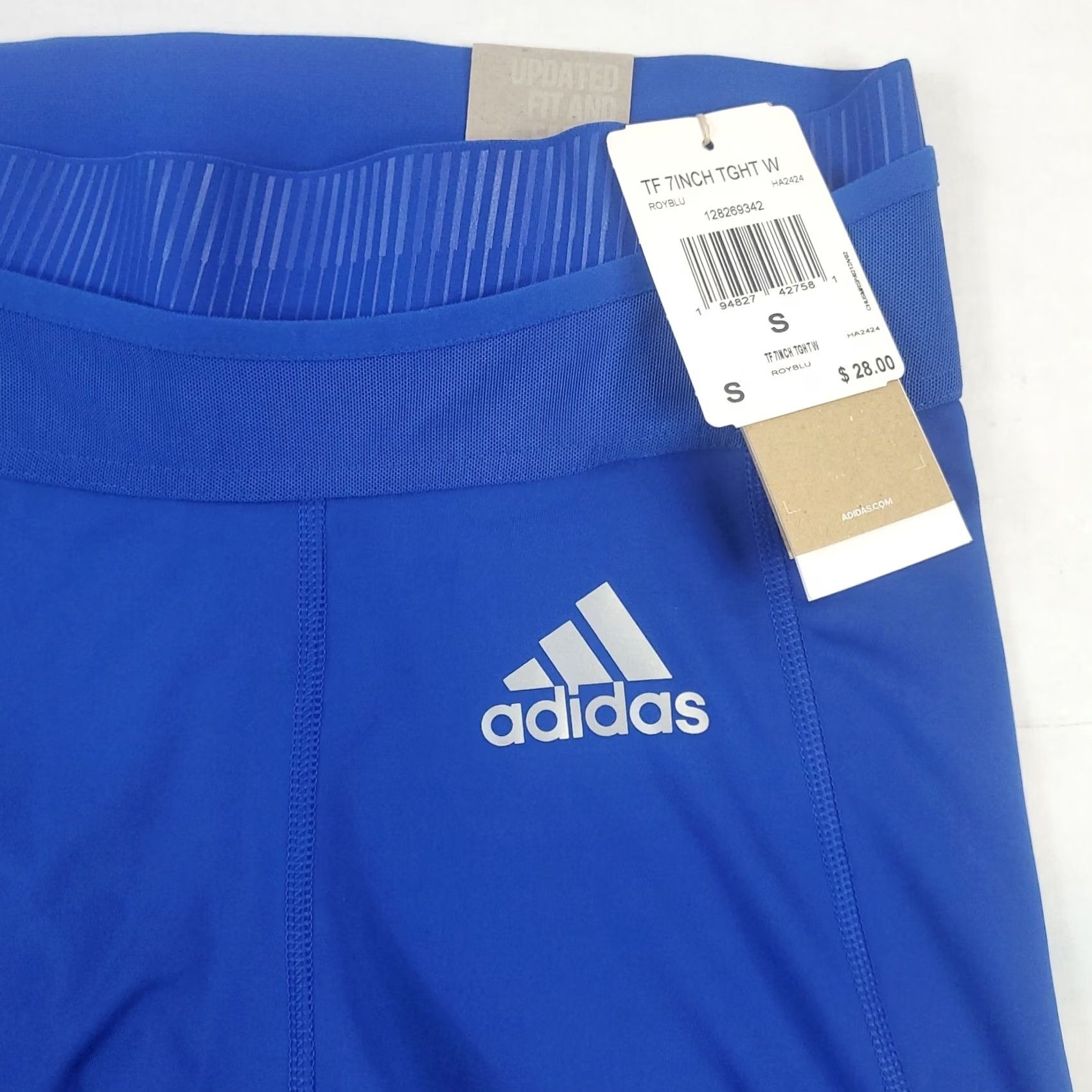 Adidas Adidas Primegreen Aeroready Techfit Mid Rise Volleyball Short S Blue Women Athletic Shorts Size 32" / US 10 / IT 46 - 8 Thumbnail
