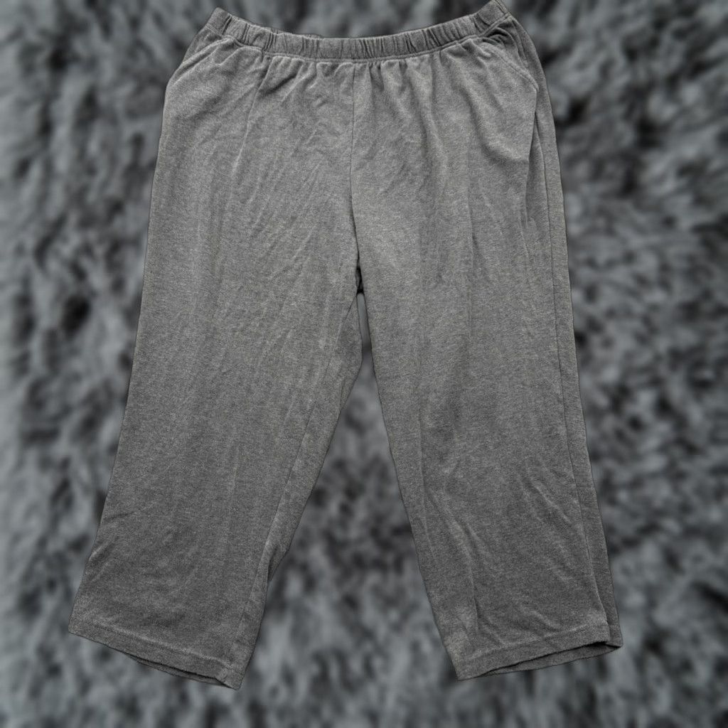Vintage Woman Within Capri Pants Womens 3X Petite Lagenlook Comfort Stretch Y2K Inspired Size 40" / US 18 - 1 Thumbnail